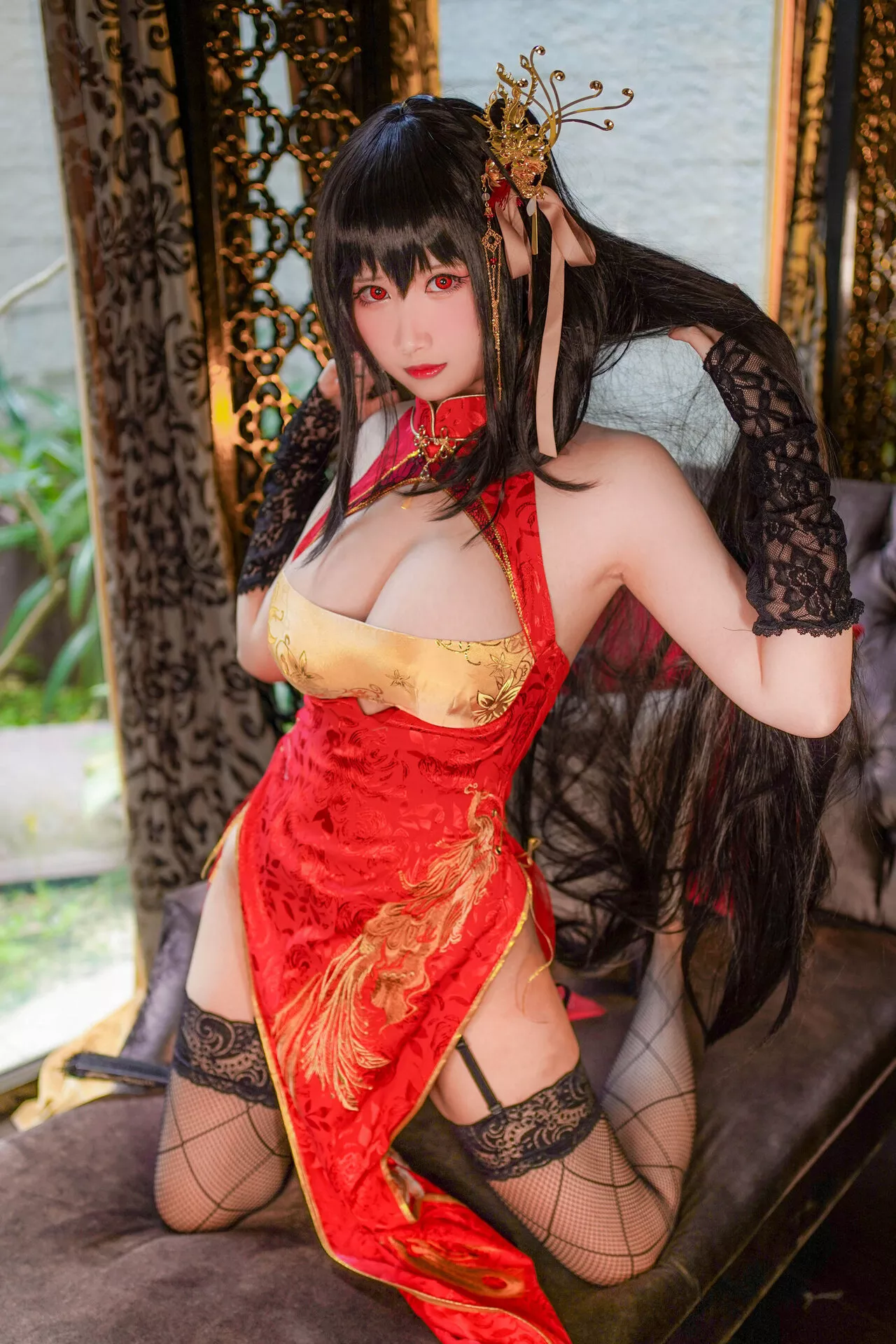 Cosplay Azur Lane Taihou Qipao 福利 【KaYa萱】 女神