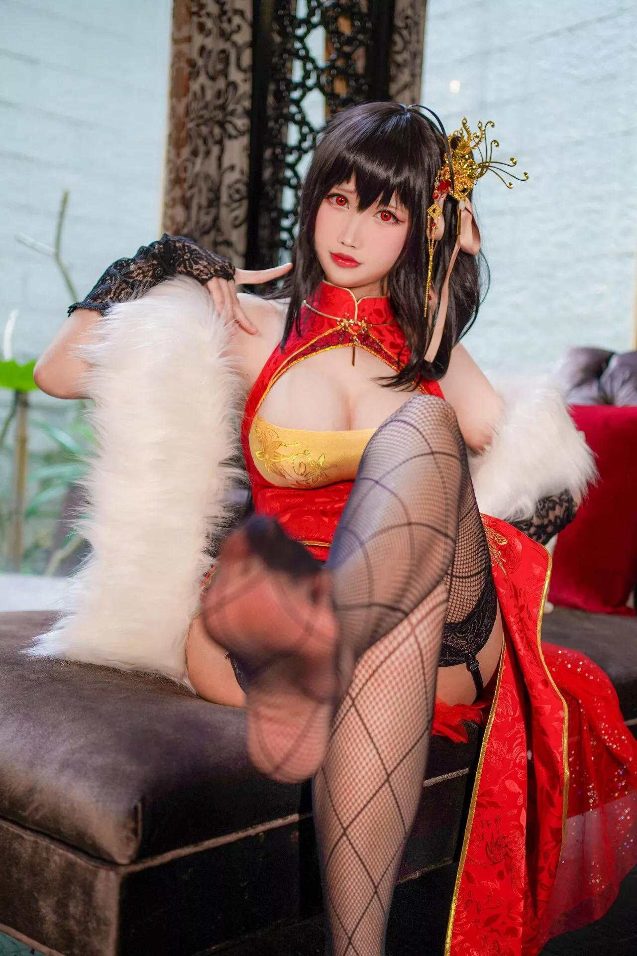Cosplay Azur Lane Taihou Qipao 福利 【KaYa萱】 女神