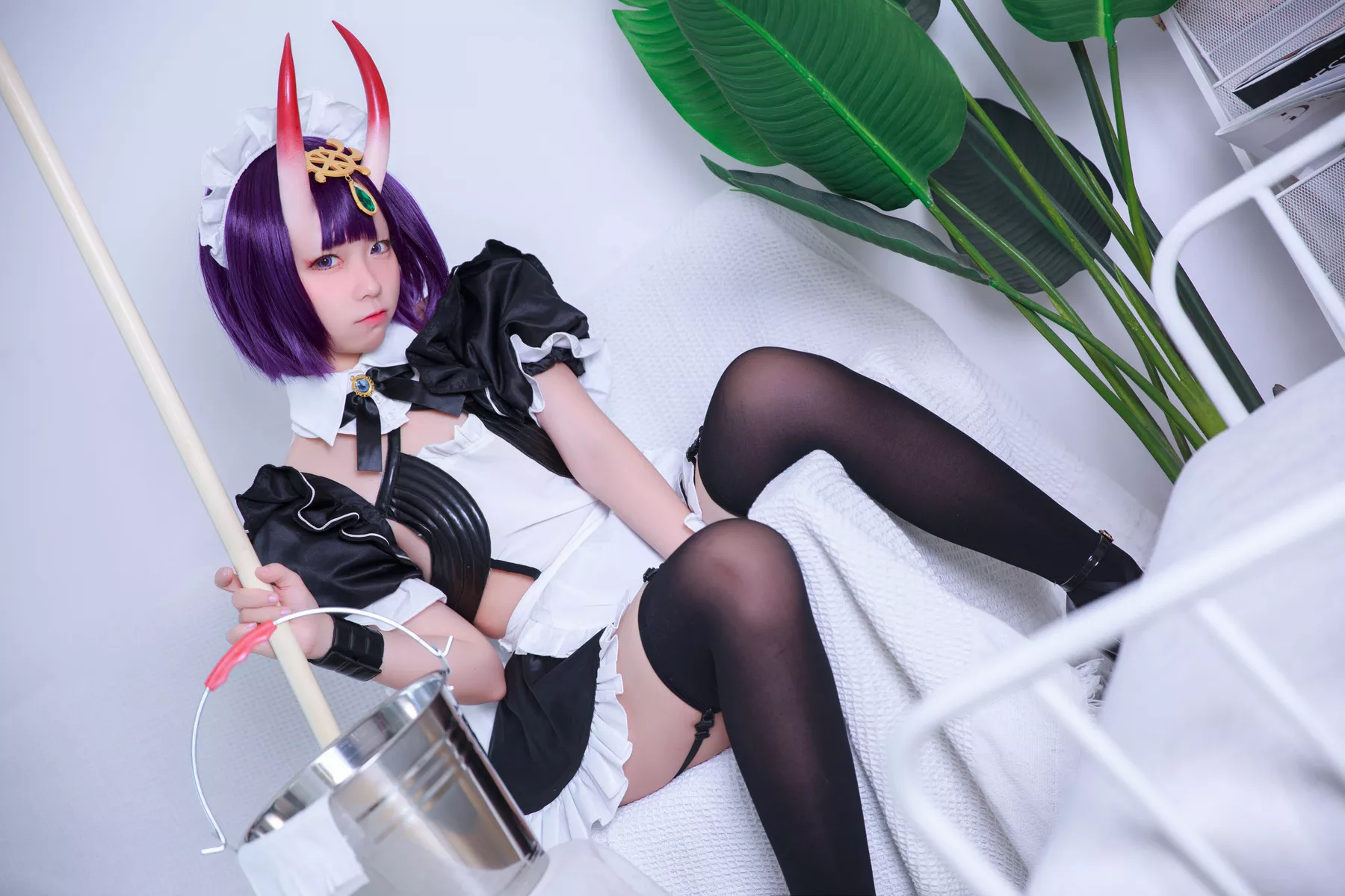 【G44 酒吞 福利 Shuten 不会受伤】 女佣 美女 Douji Cosplay