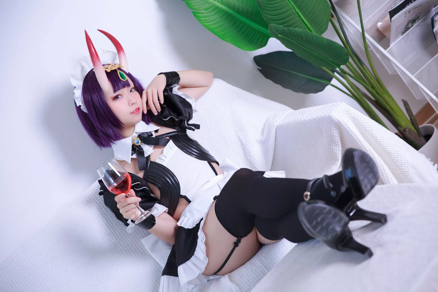 【G44 酒吞 福利 Shuten 不会受伤】 女佣 美女 Douji Cosplay