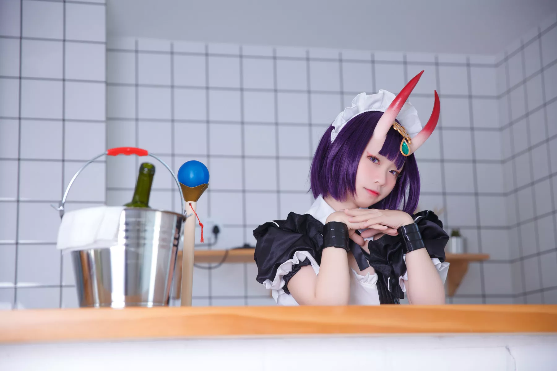 【G44 酒吞 福利 Shuten 不会受伤】 女佣 美女 Douji Cosplay