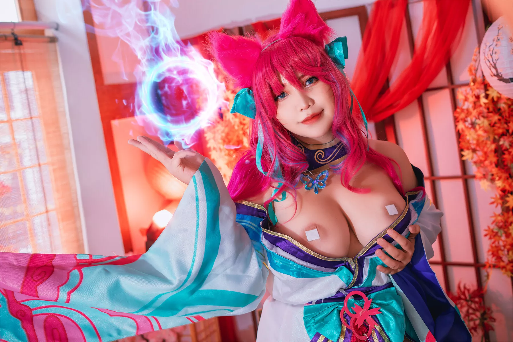 福利 Spirit (league legends) of 女神 【QUEENIE Blossom Cosplay CHUPPY】 Ahri