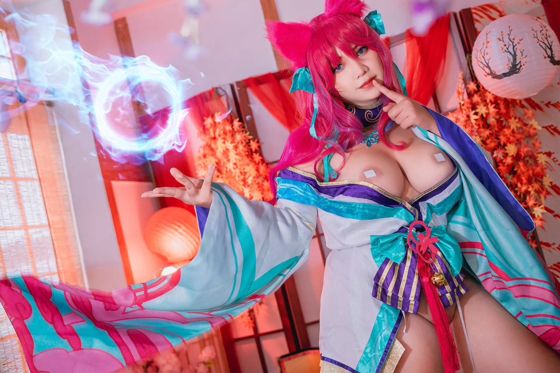 福利 Spirit (league legends) of 女神 【QUEENIE Blossom Cosplay CHUPPY】 Ahri