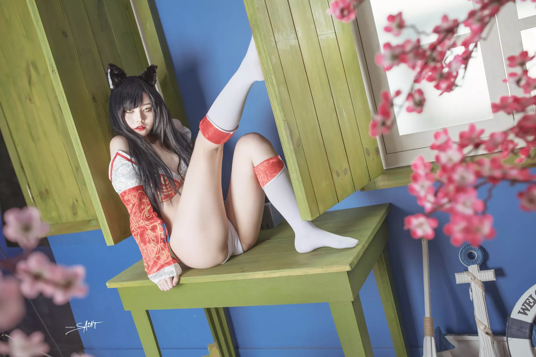 圣光生活】 棒子 YUNA【SAINT 全集修正 仙女 摄影 Photolife Ahri