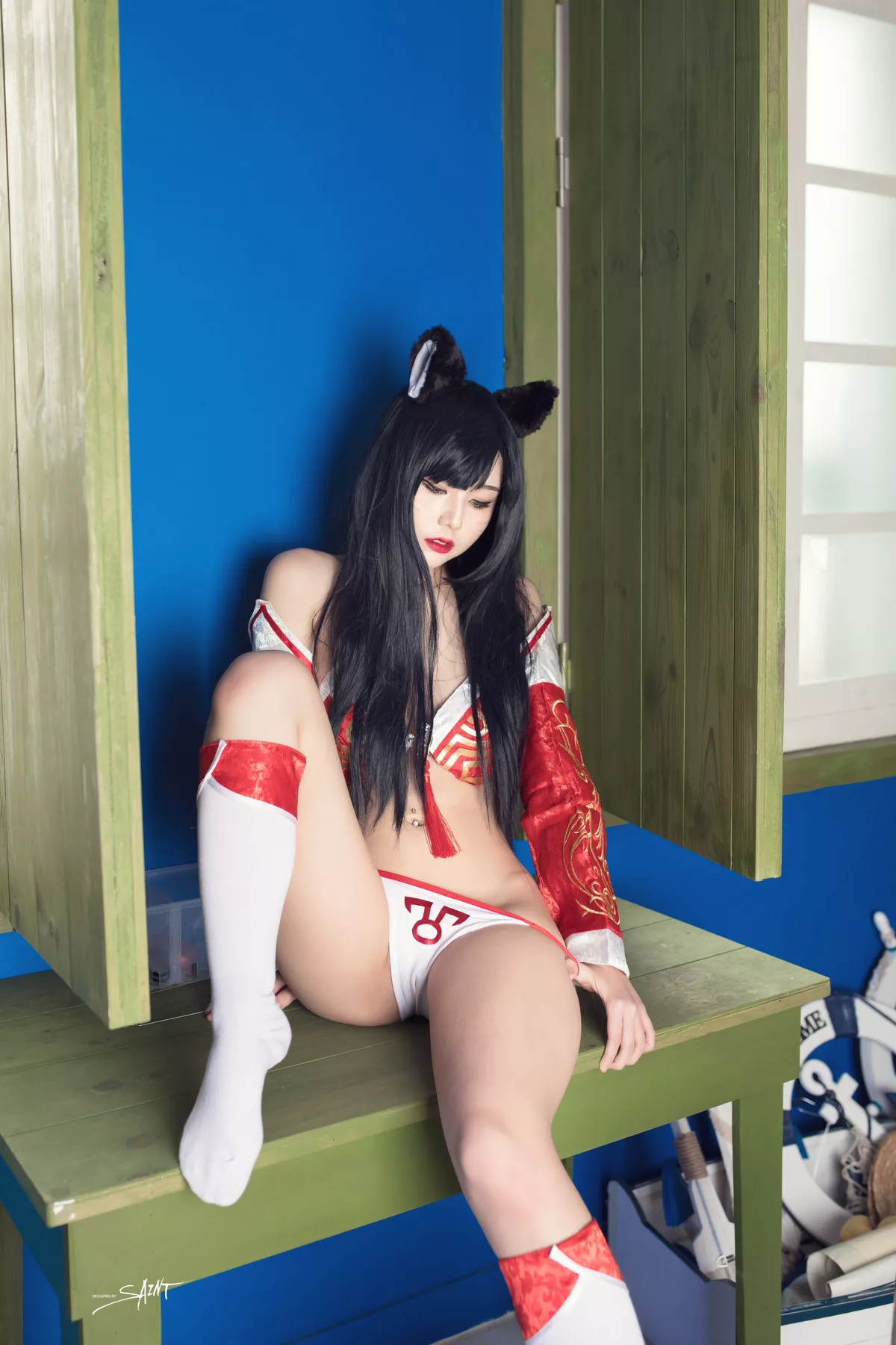 圣光生活】 棒子 YUNA【SAINT 全集修正 仙女 摄影 Photolife Ahri