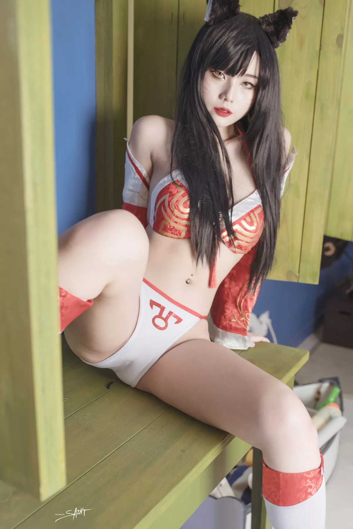 圣光生活】 棒子 YUNA【SAINT 全集修正 仙女 摄影 Photolife Ahri