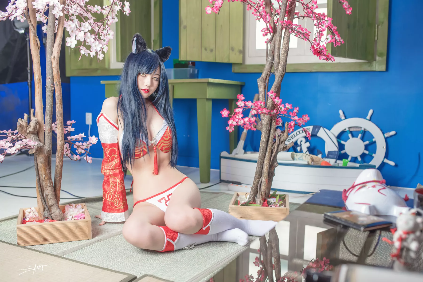 圣光生活】 棒子 YUNA【SAINT 全集修正 仙女 摄影 Photolife Ahri
