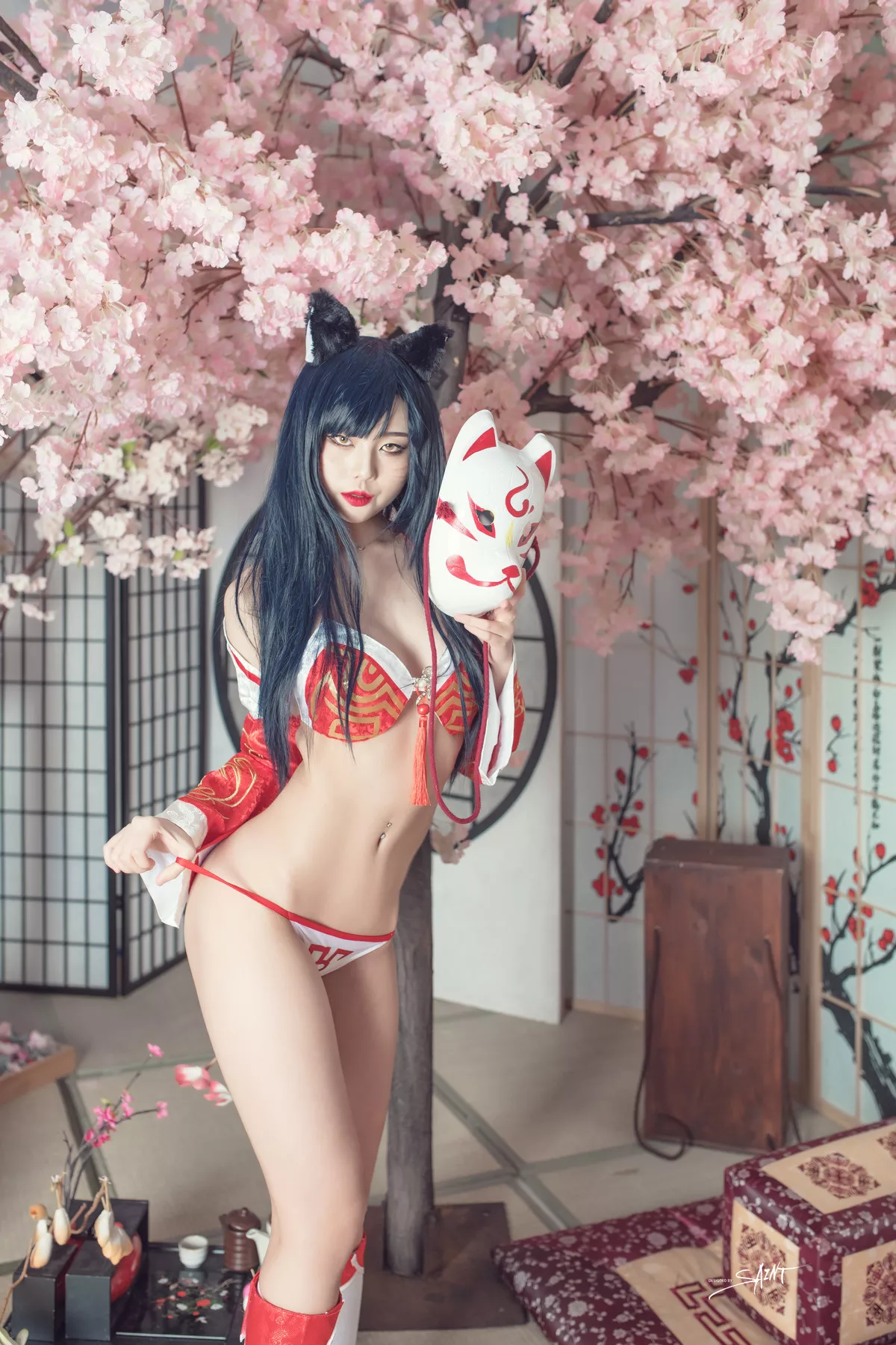 圣光生活】 棒子 YUNA【SAINT 全集修正 仙女 摄影 Photolife Ahri