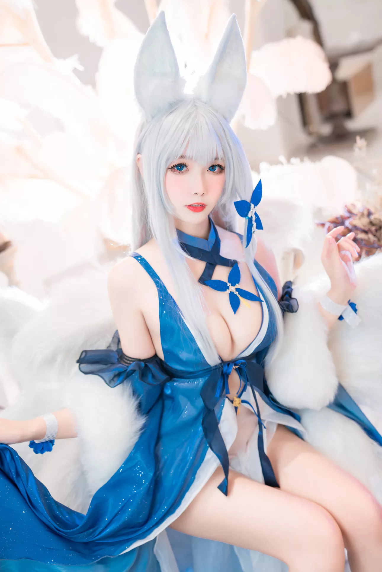 信浓 福利 �T Cosplay 美人 ko Shinano 【Momo 碧蓝航线 葵葵】