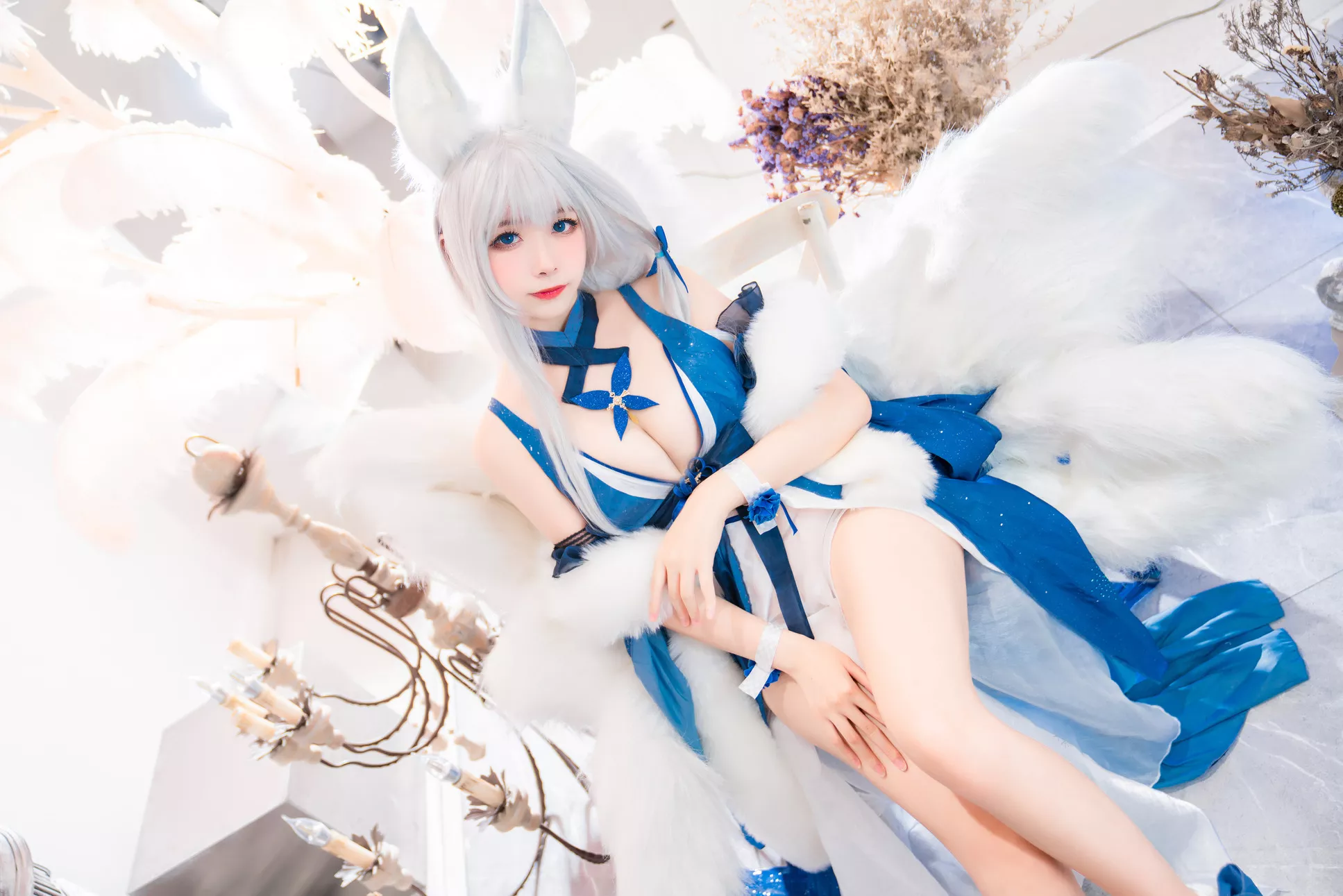 信浓 福利 �T Cosplay 美人 ko Shinano 【Momo 碧蓝航线 葵葵】