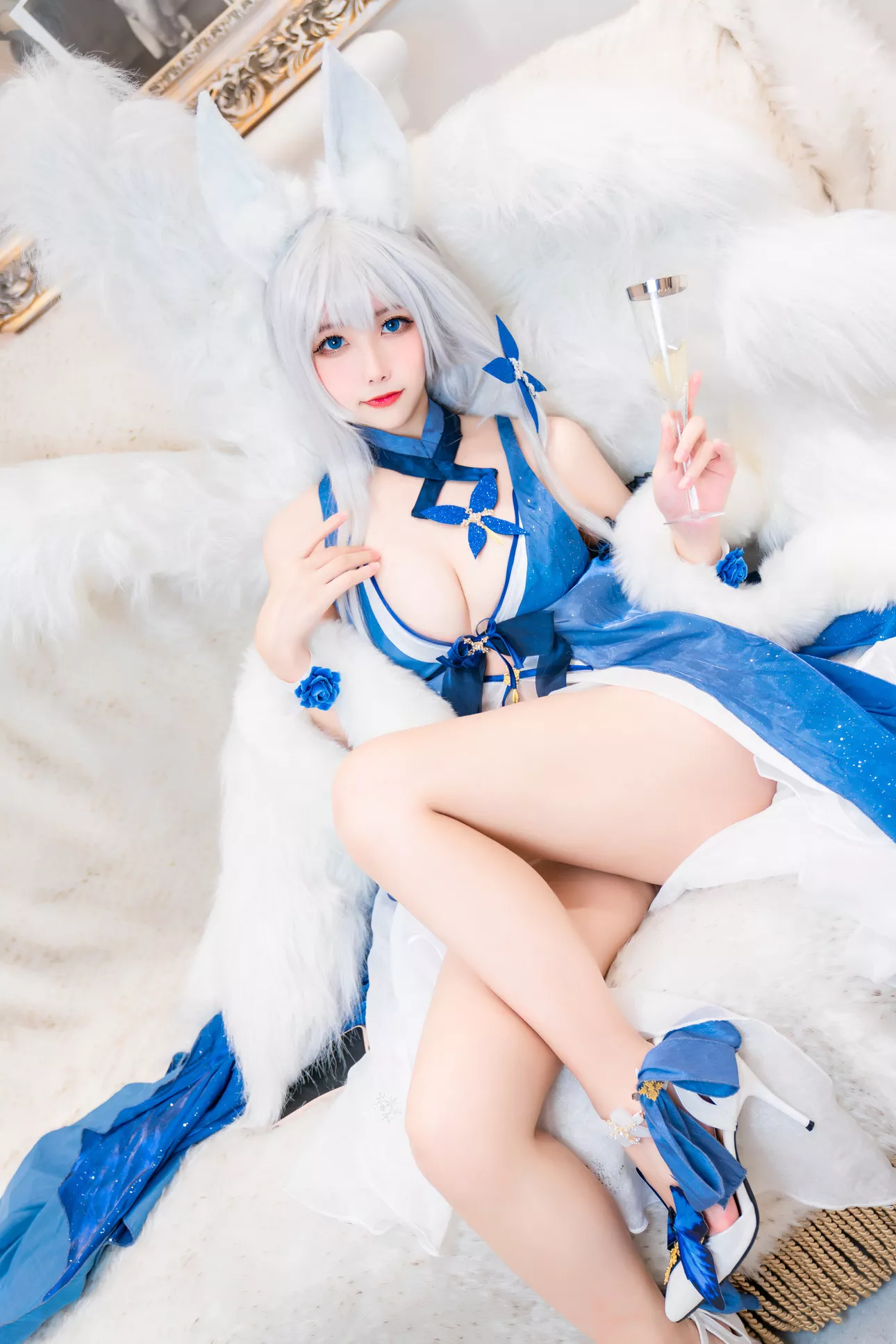 信浓 福利 �T Cosplay 美人 ko Shinano 【Momo 碧蓝航线 葵葵】