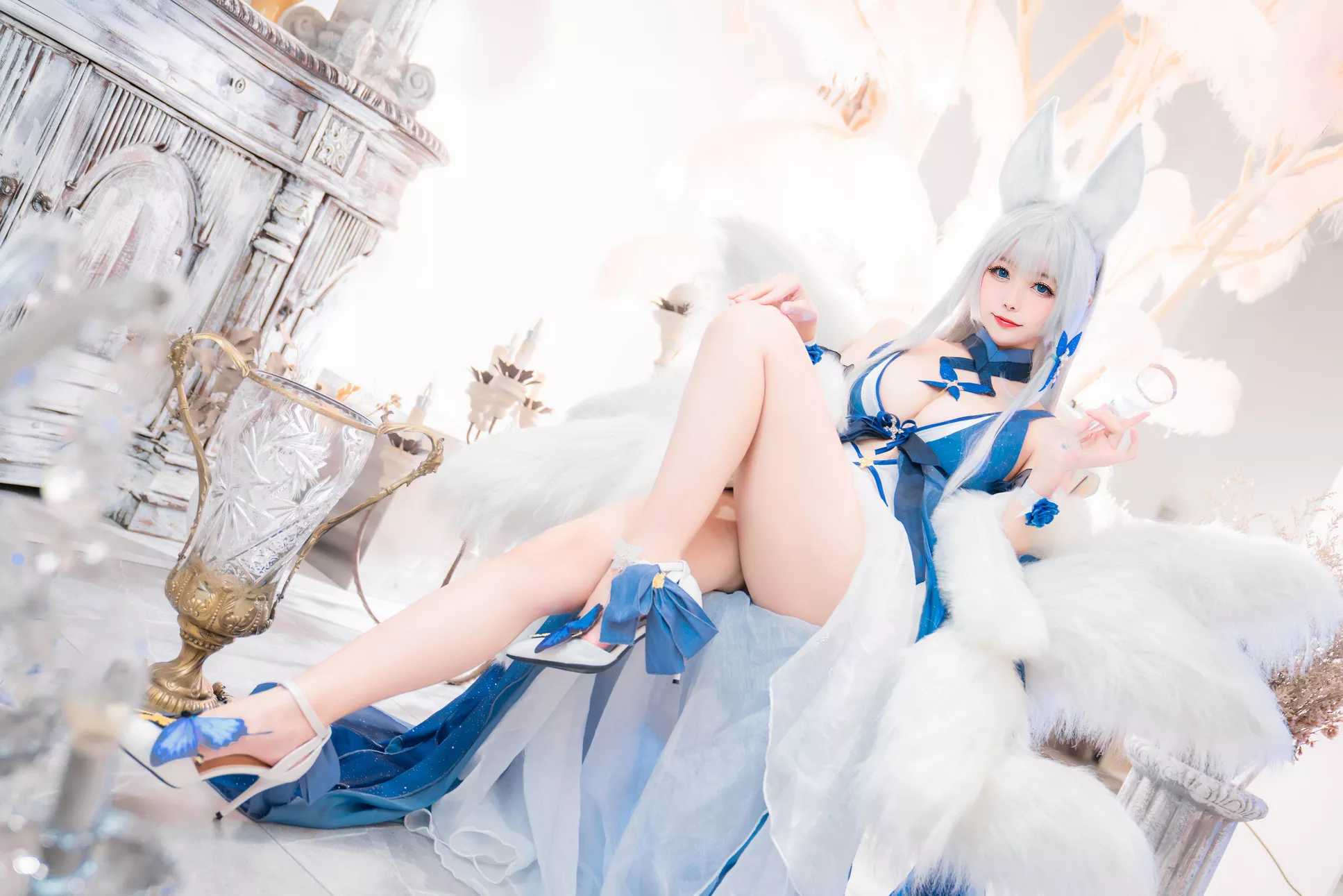 信浓 福利 �T Cosplay 美人 ko Shinano 【Momo 碧蓝航线 葵葵】