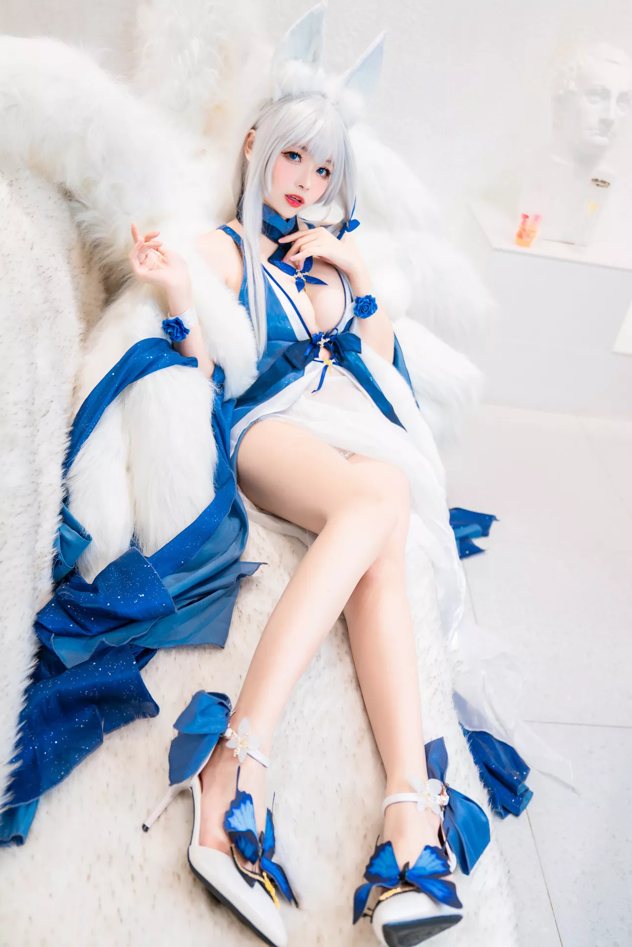 信浓 福利 �T Cosplay 美人 ko Shinano 【Momo 碧蓝航线 葵葵】