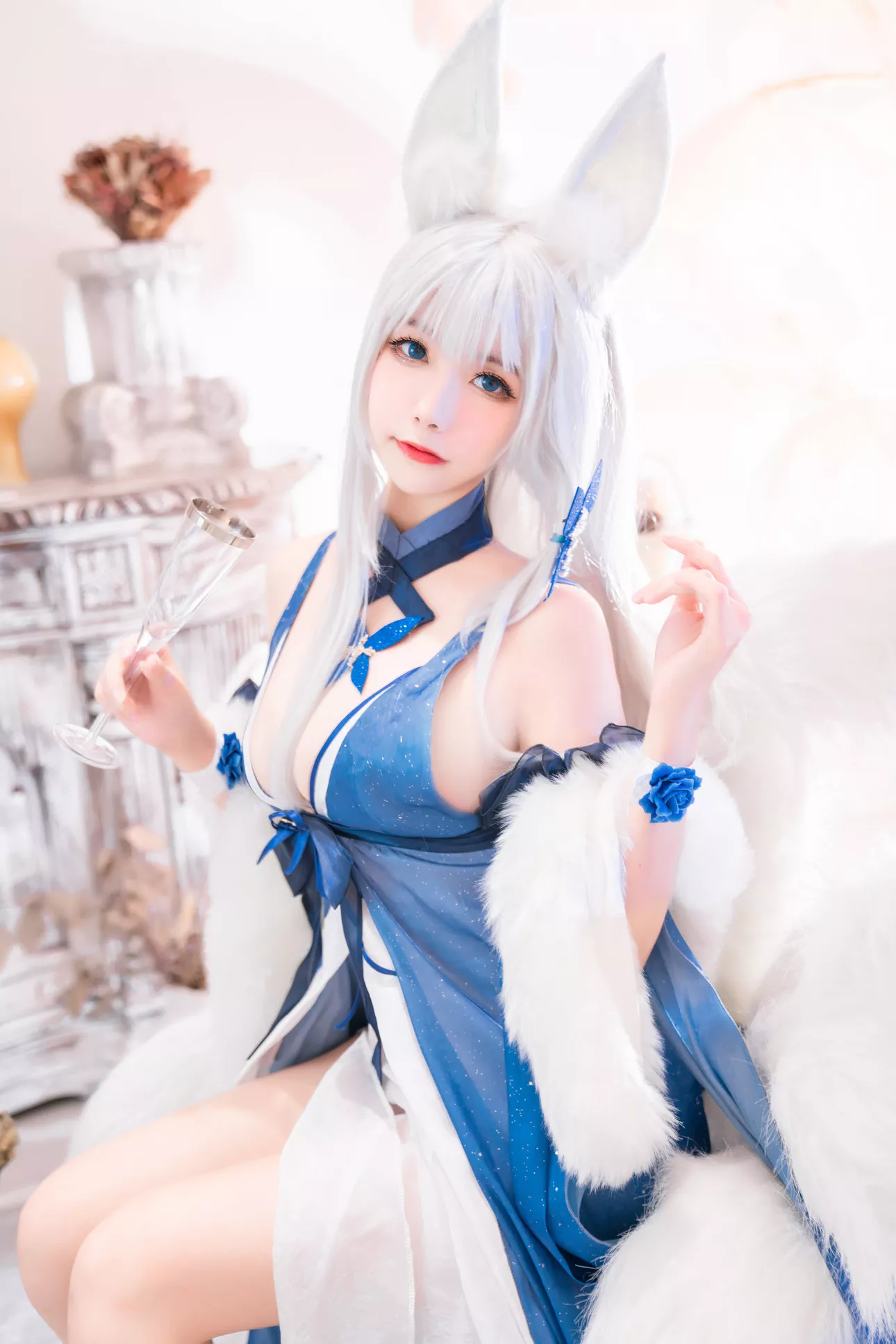 信浓 福利 �T Cosplay 美人 ko Shinano 【Momo 碧蓝航线 葵葵】