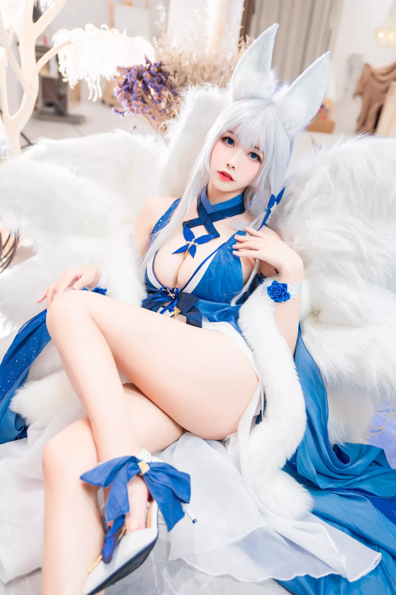 信浓 福利 �T Cosplay 美人 ko Shinano 【Momo 碧蓝航线 葵葵】