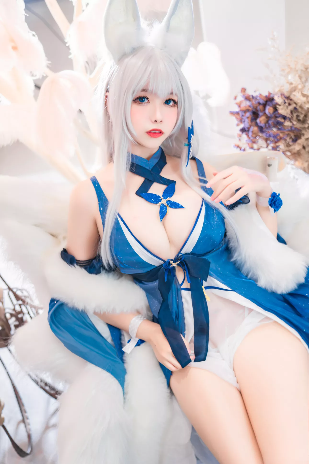信浓 福利 �T Cosplay 美人 ko Shinano 【Momo 碧蓝航线 葵葵】