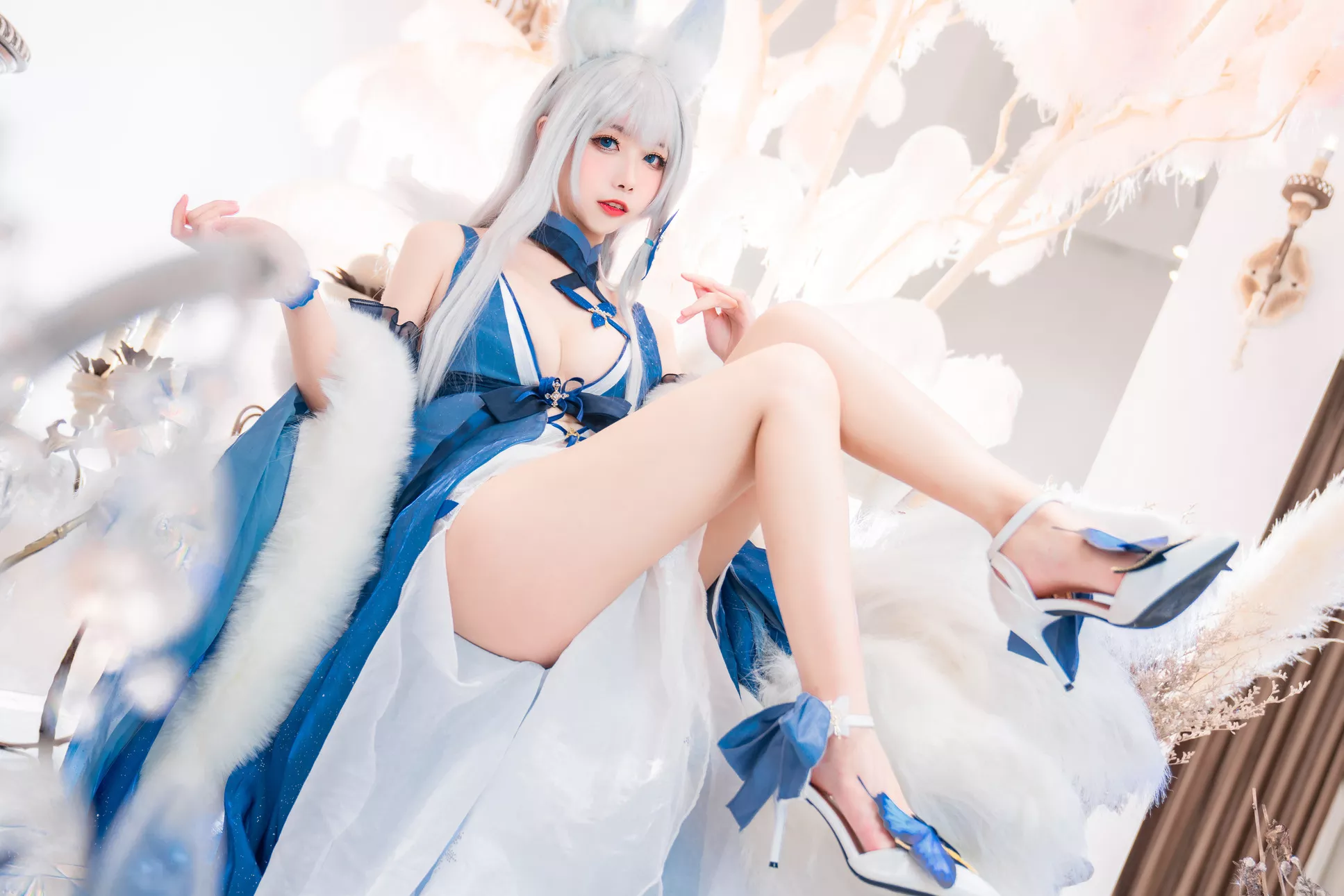信浓 福利 �T Cosplay 美人 ko Shinano 【Momo 碧蓝航线 葵葵】