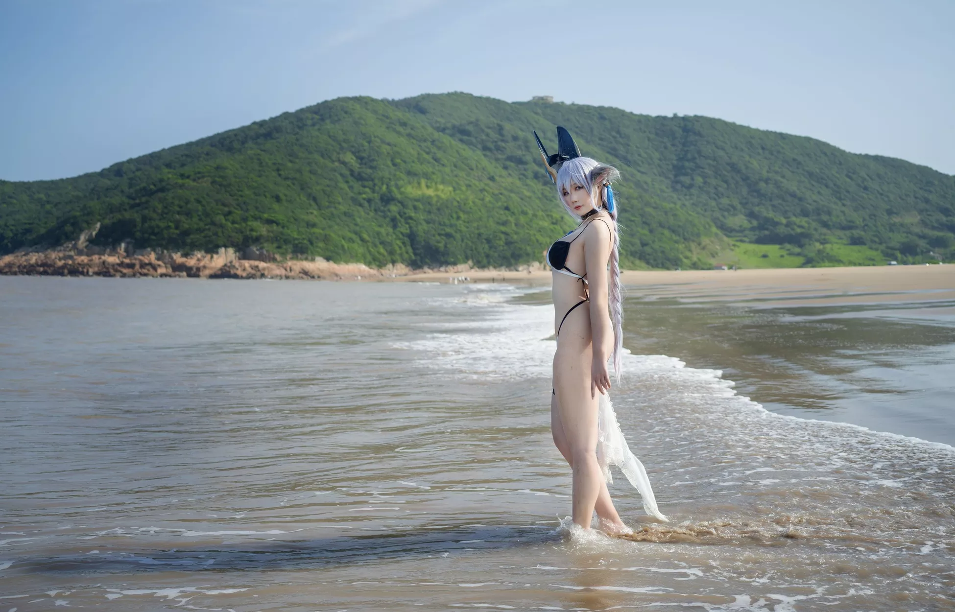 女神 【麻花 麻花酱】 福报 Swimsuit Cosplay Tosa土佐