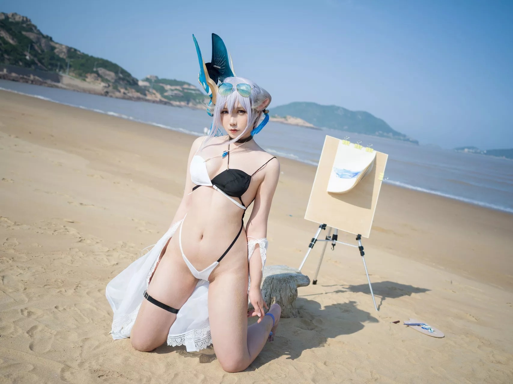 女神 【麻花 麻花酱】 福报 Swimsuit Cosplay Tosa土佐