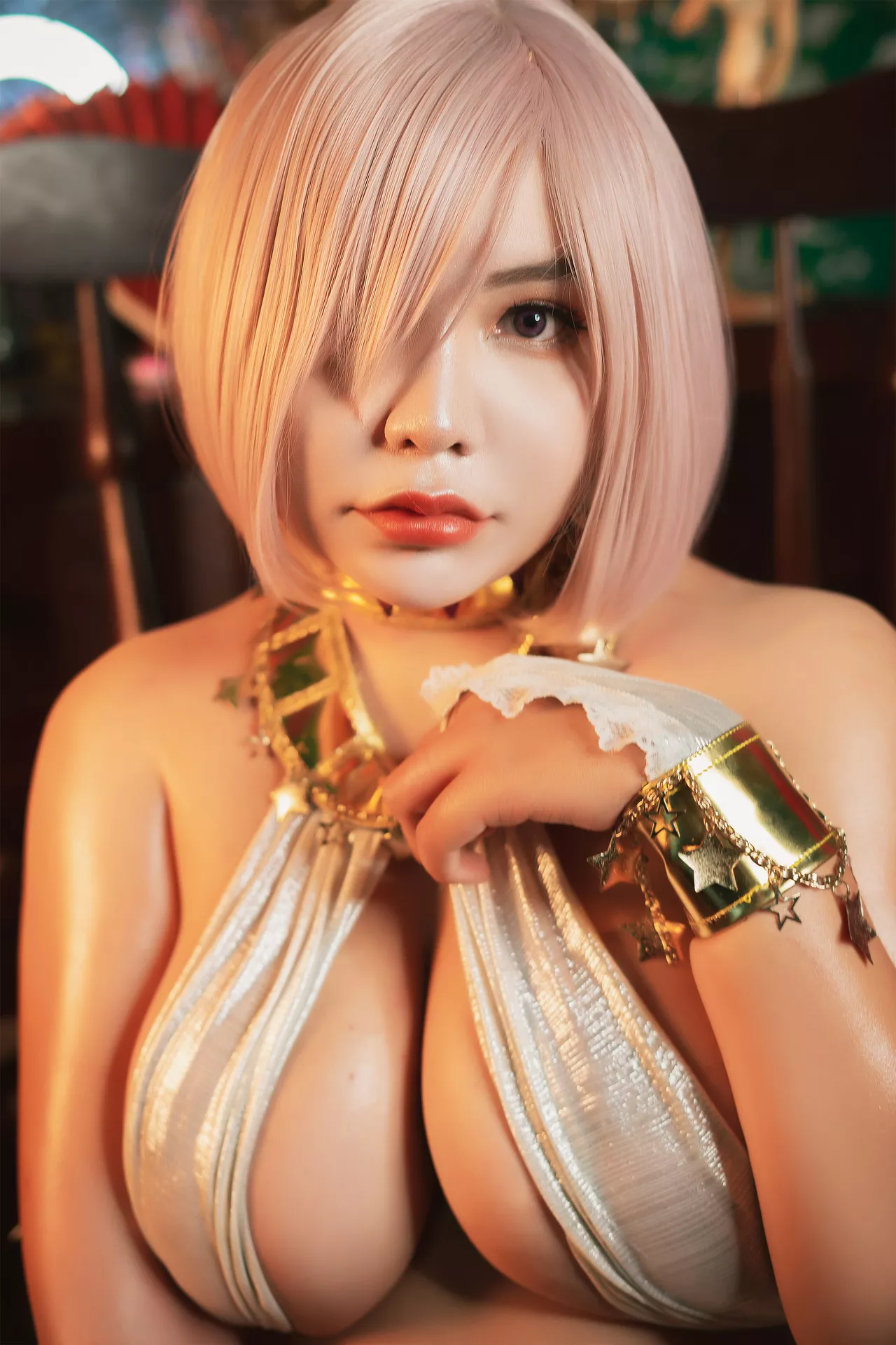 Version Cosplay 【QUEENIE Mashu 福利 CHUPPY】 美人 Dancer