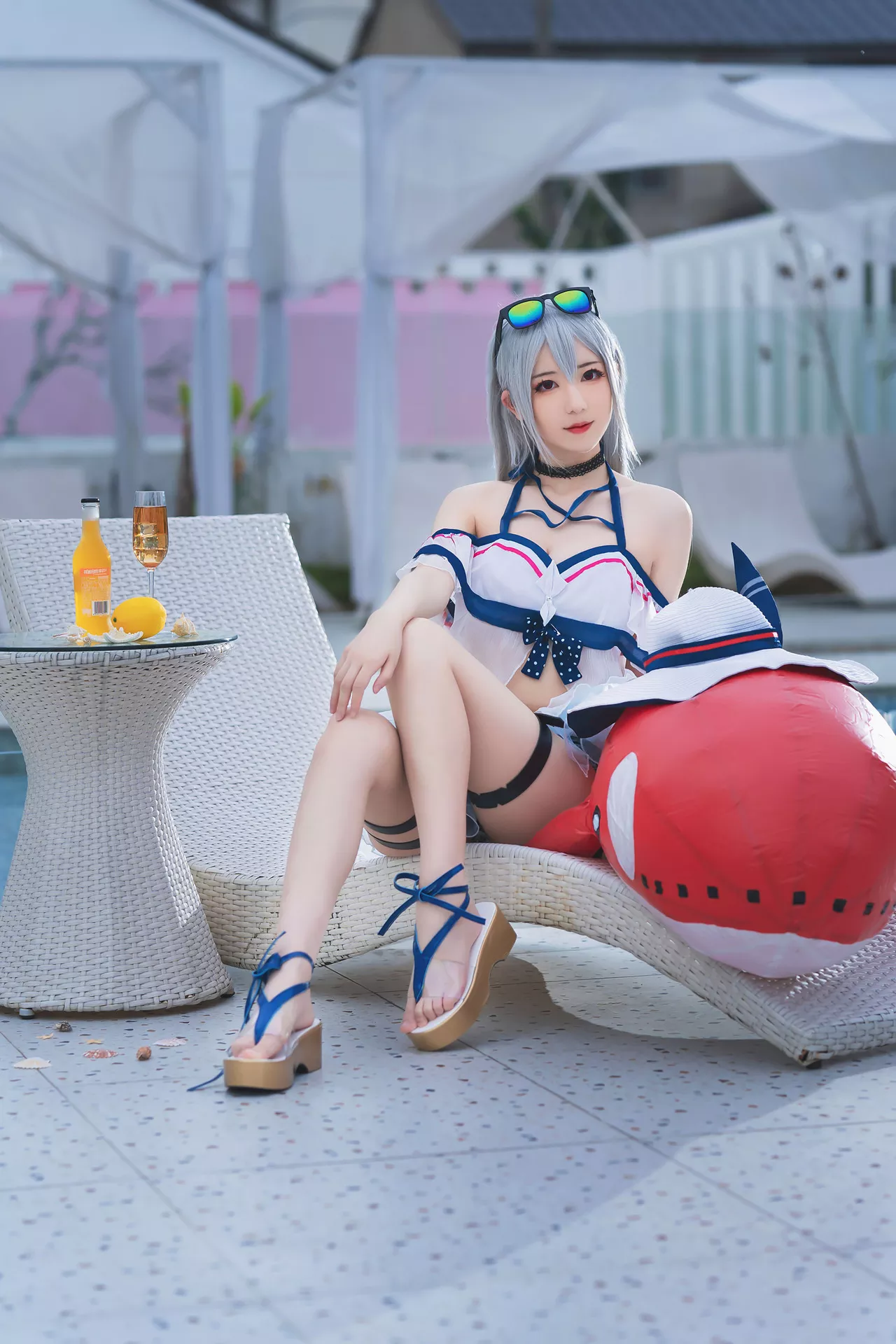 Arknights Cosplay ＝ Skadi 【弥音音】 福报 女神