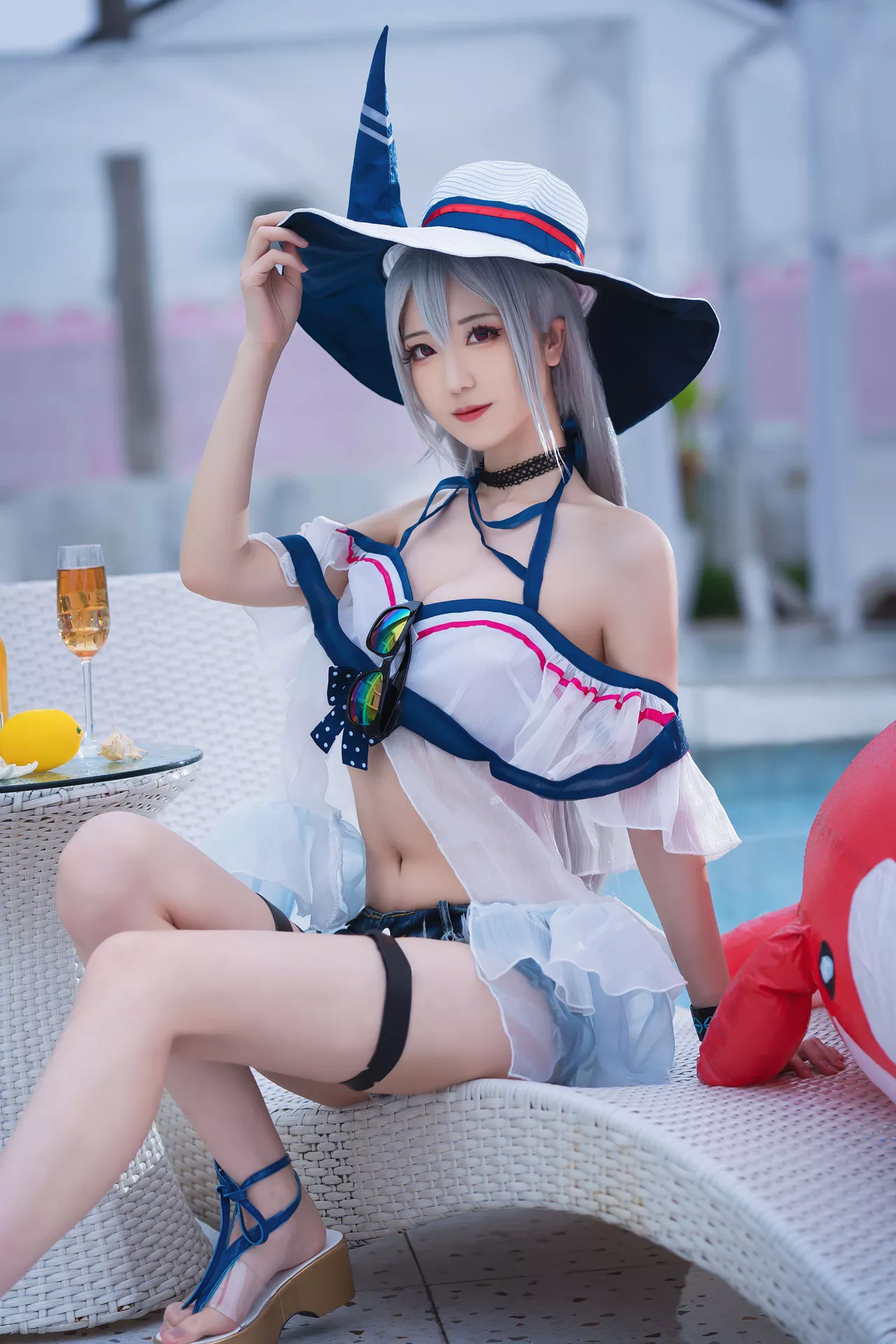 Arknights Cosplay ＝ Skadi 【弥音音】 福报 女神