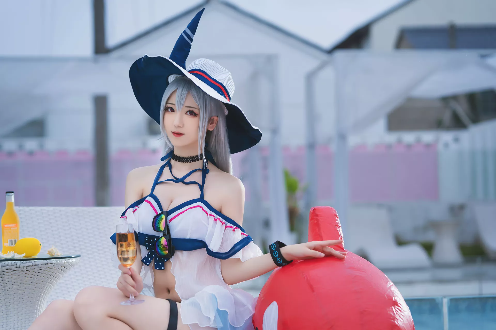 Arknights Cosplay ＝ Skadi 【弥音音】 福报 女神