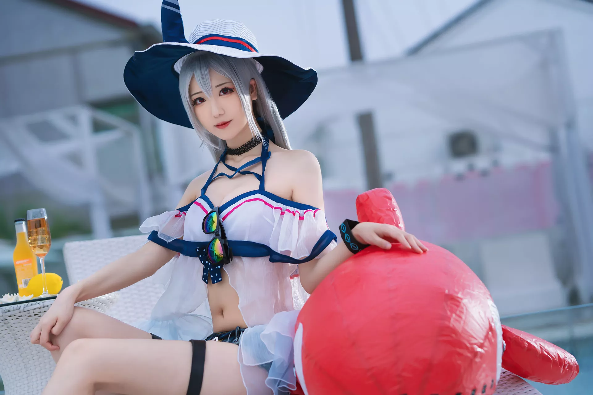Arknights Cosplay ＝ Skadi 【弥音音】 福报 女神