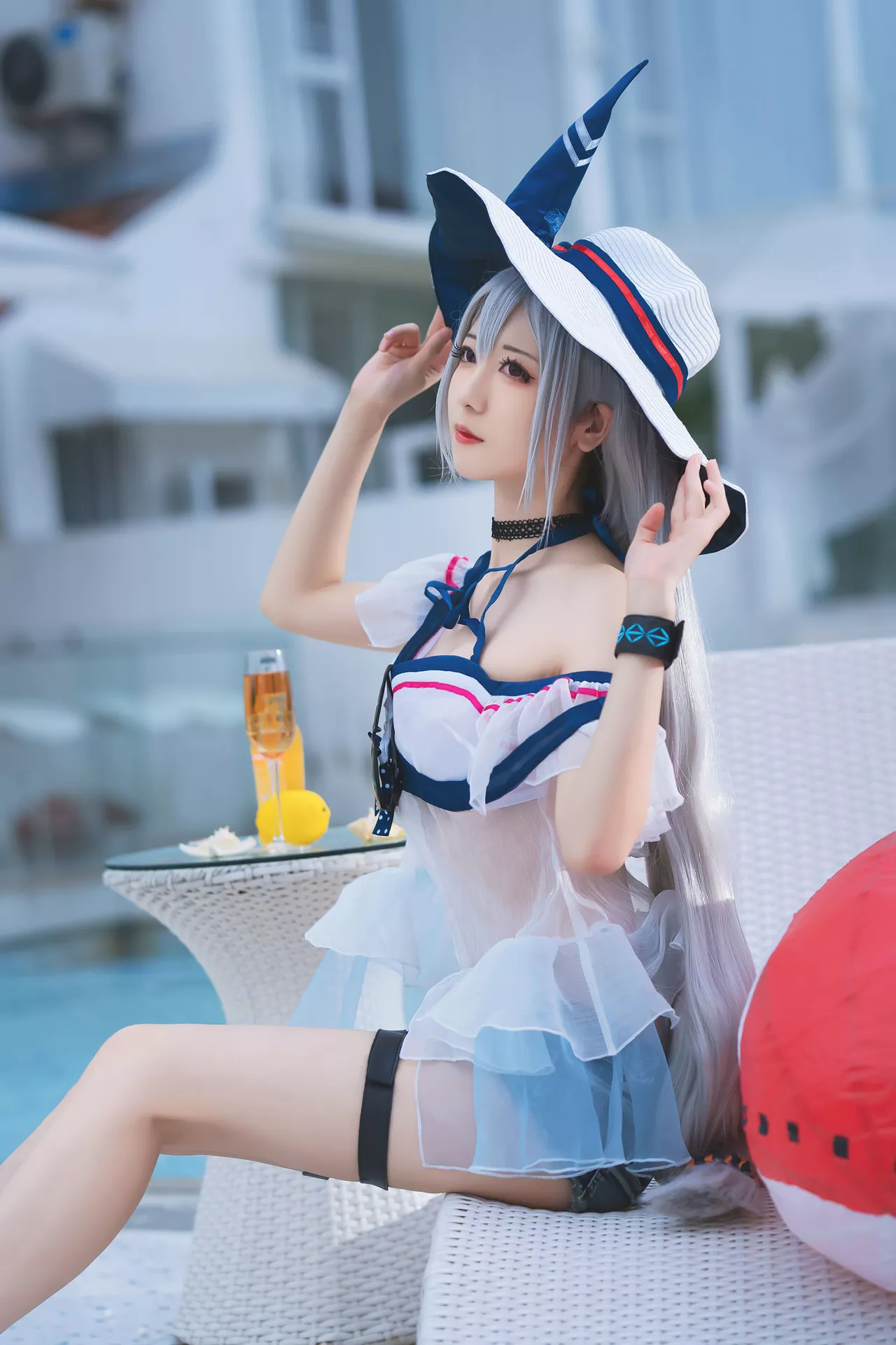 Arknights Cosplay ＝ Skadi 【弥音音】 福报 女神