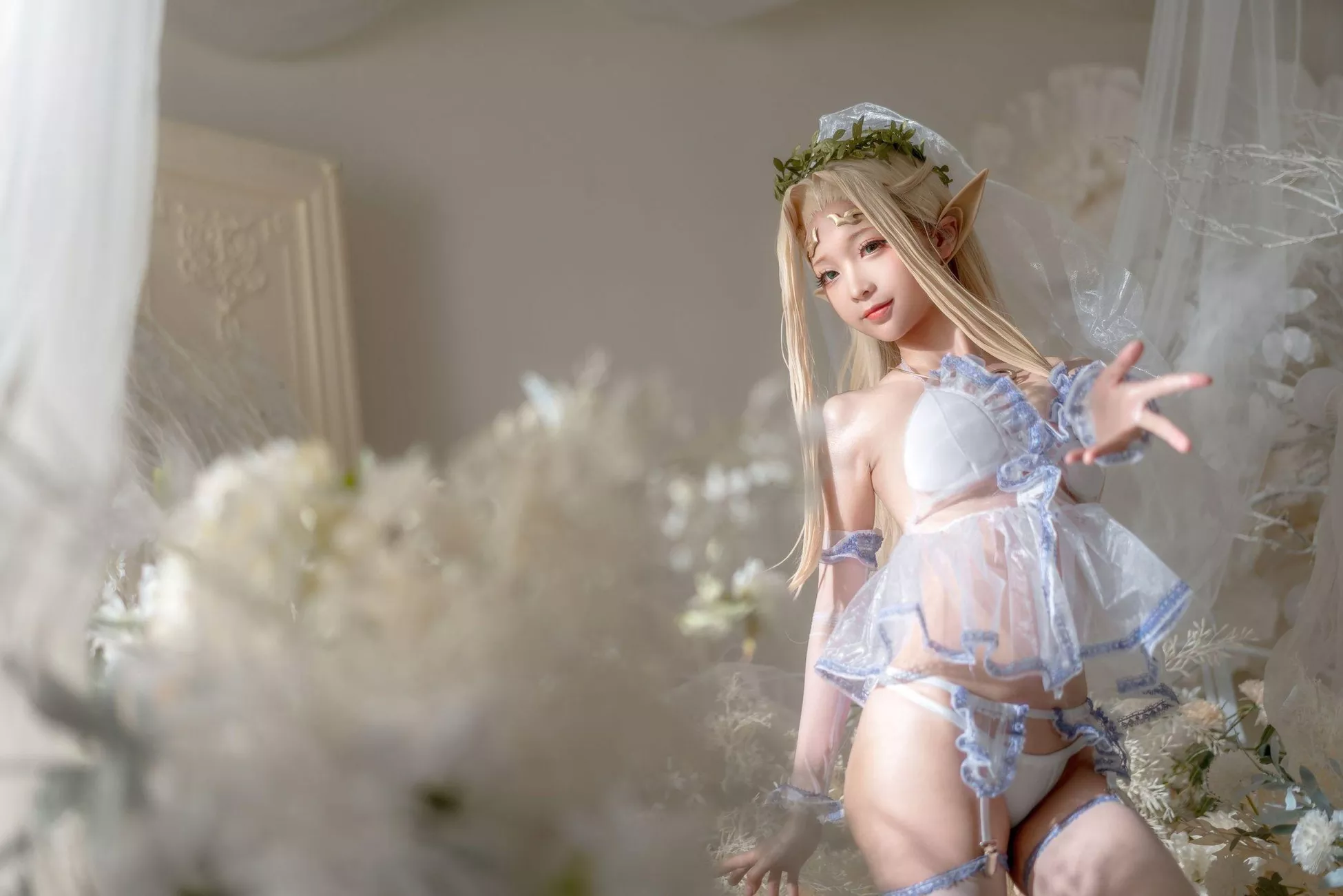 《白精灵》 高品质摄影摄影 蠢沫沫
