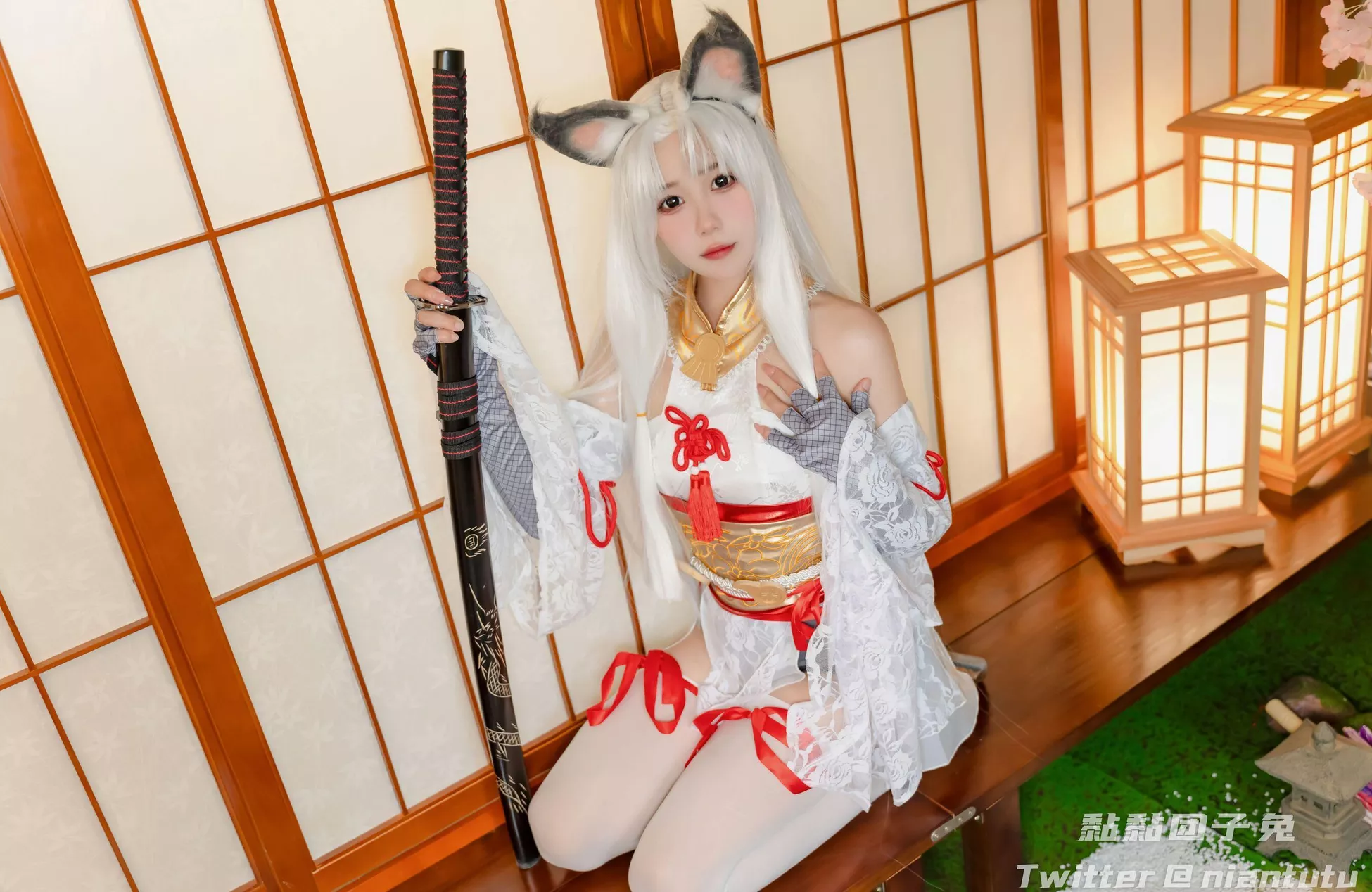 黏黏 高质摄影艺术 团子 兔《永劫胡桃》