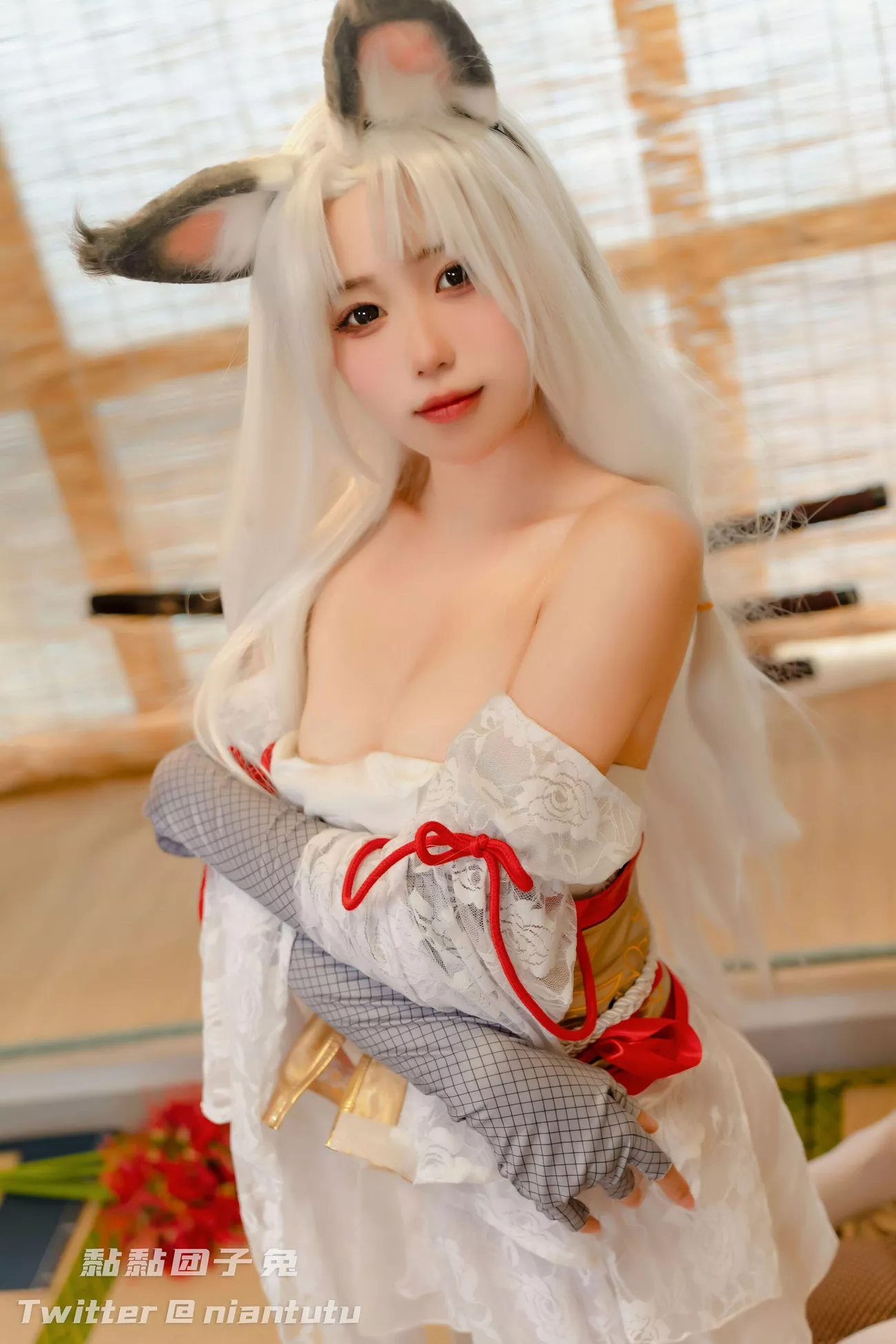 黏黏 高质摄影艺术 团子 兔《永劫胡桃》