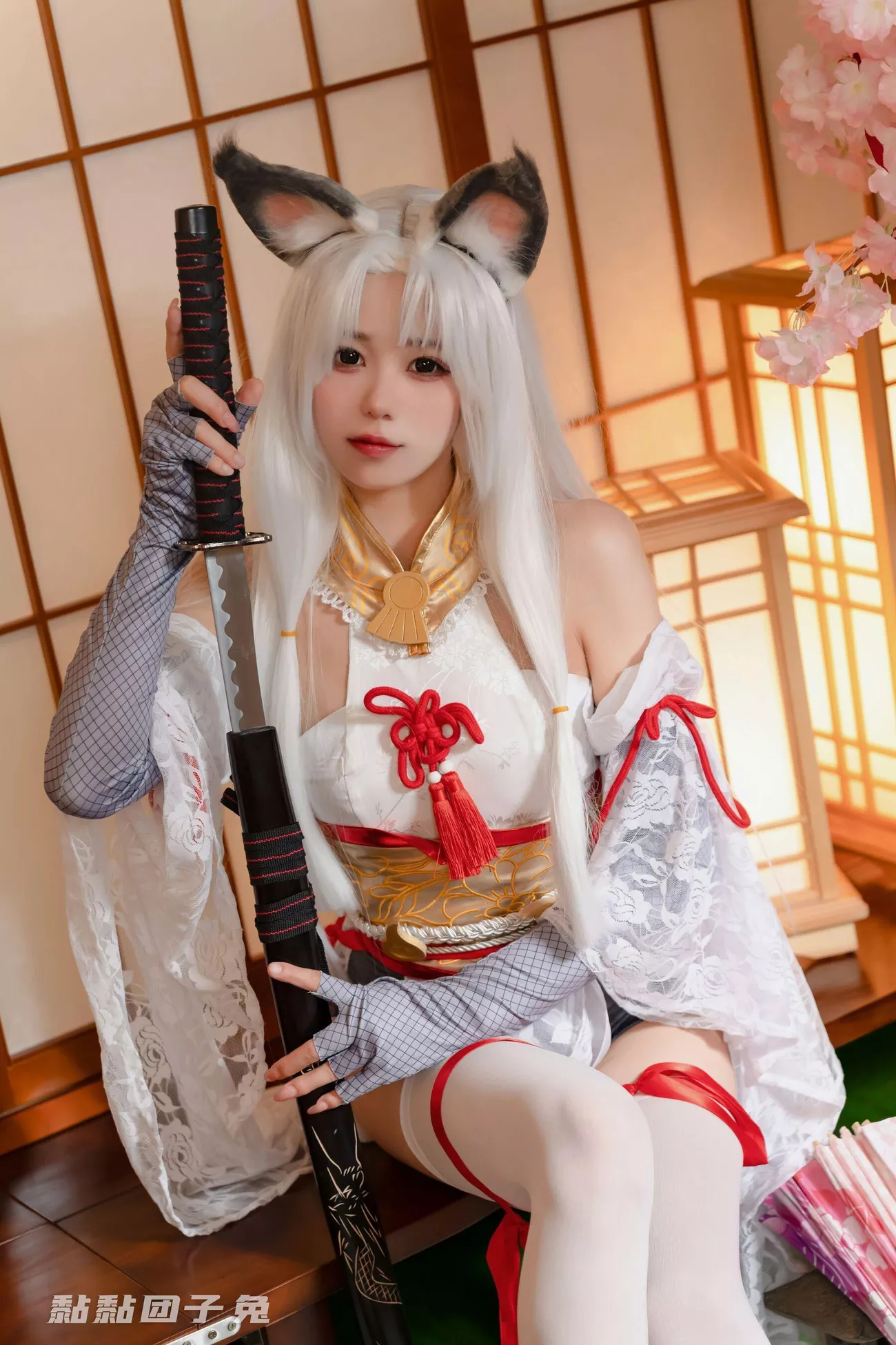 黏黏 高质摄影艺术 团子 兔《永劫胡桃》