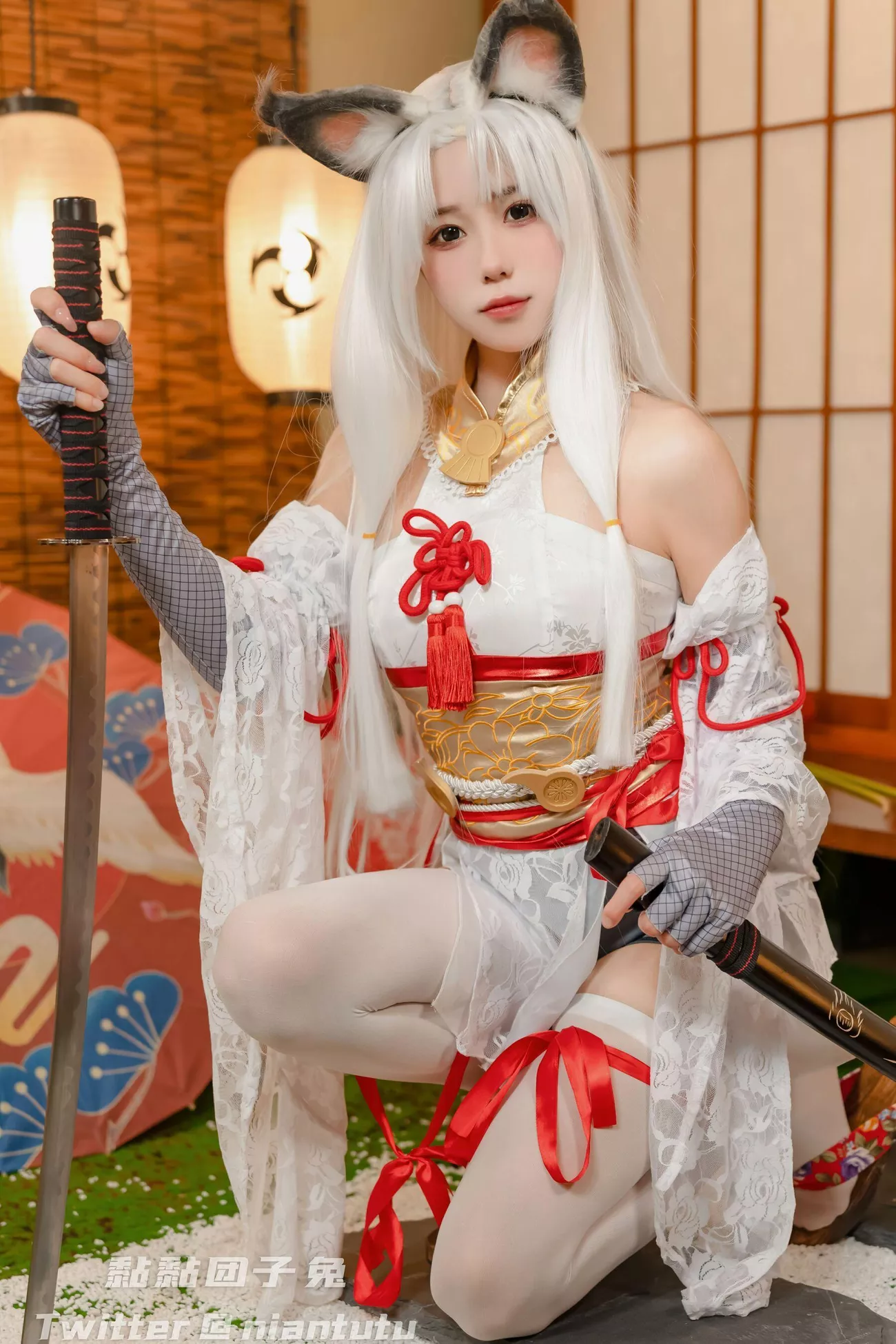 黏黏 高质摄影艺术 团子 兔《永劫胡桃》