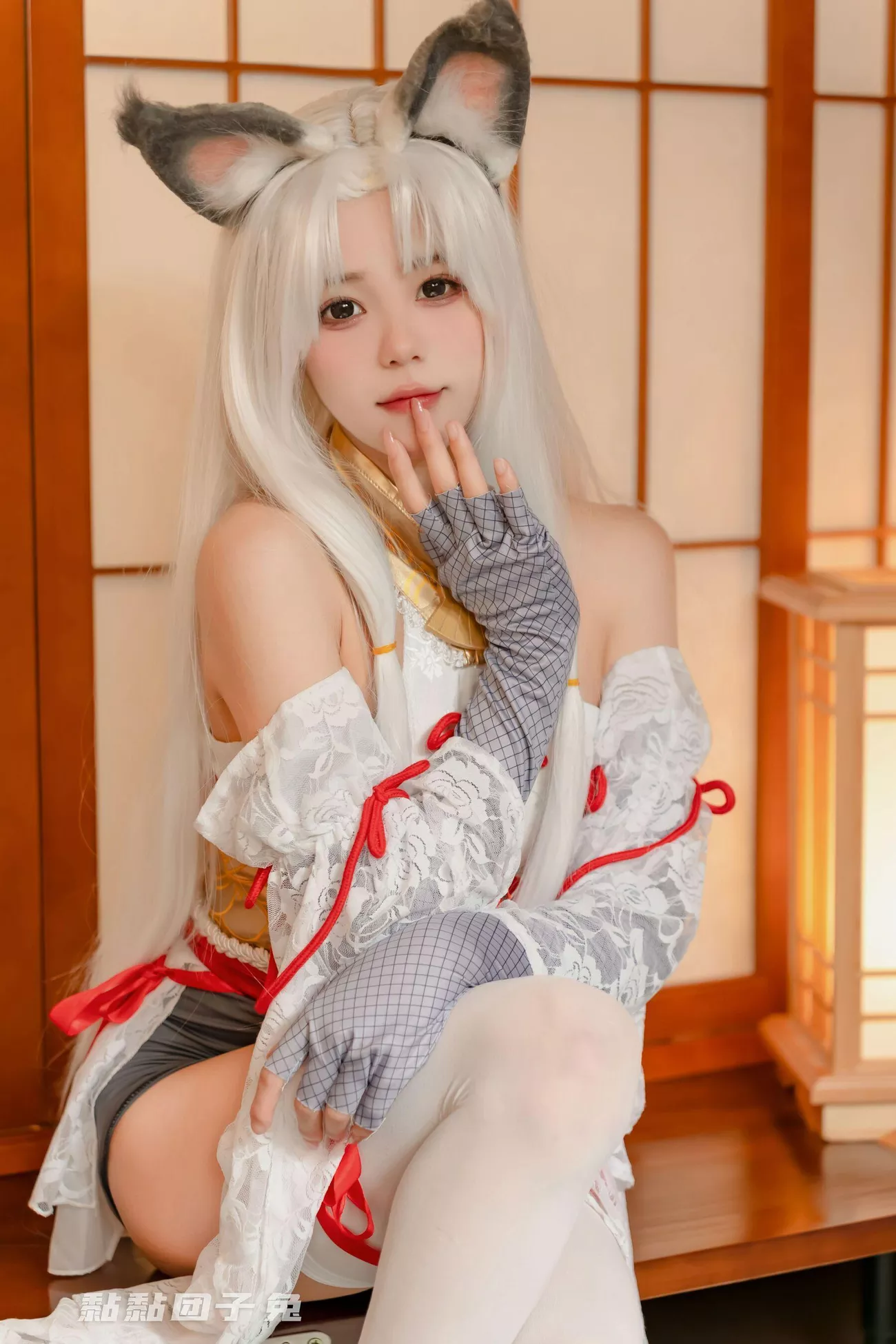 黏黏 高质摄影艺术 团子 兔《永劫胡桃》