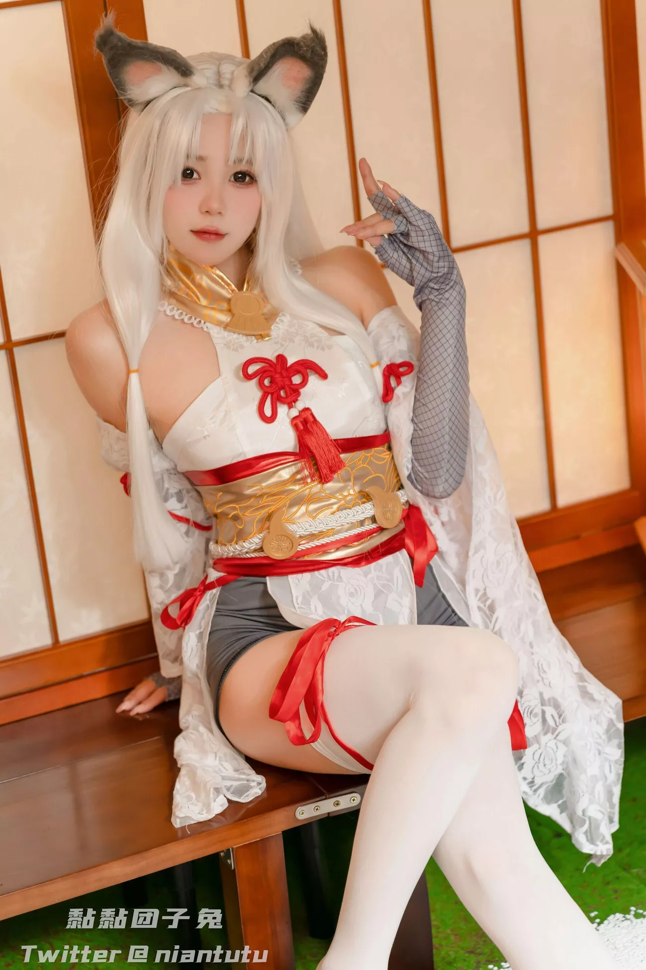 黏黏 高质摄影艺术 团子 兔《永劫胡桃》