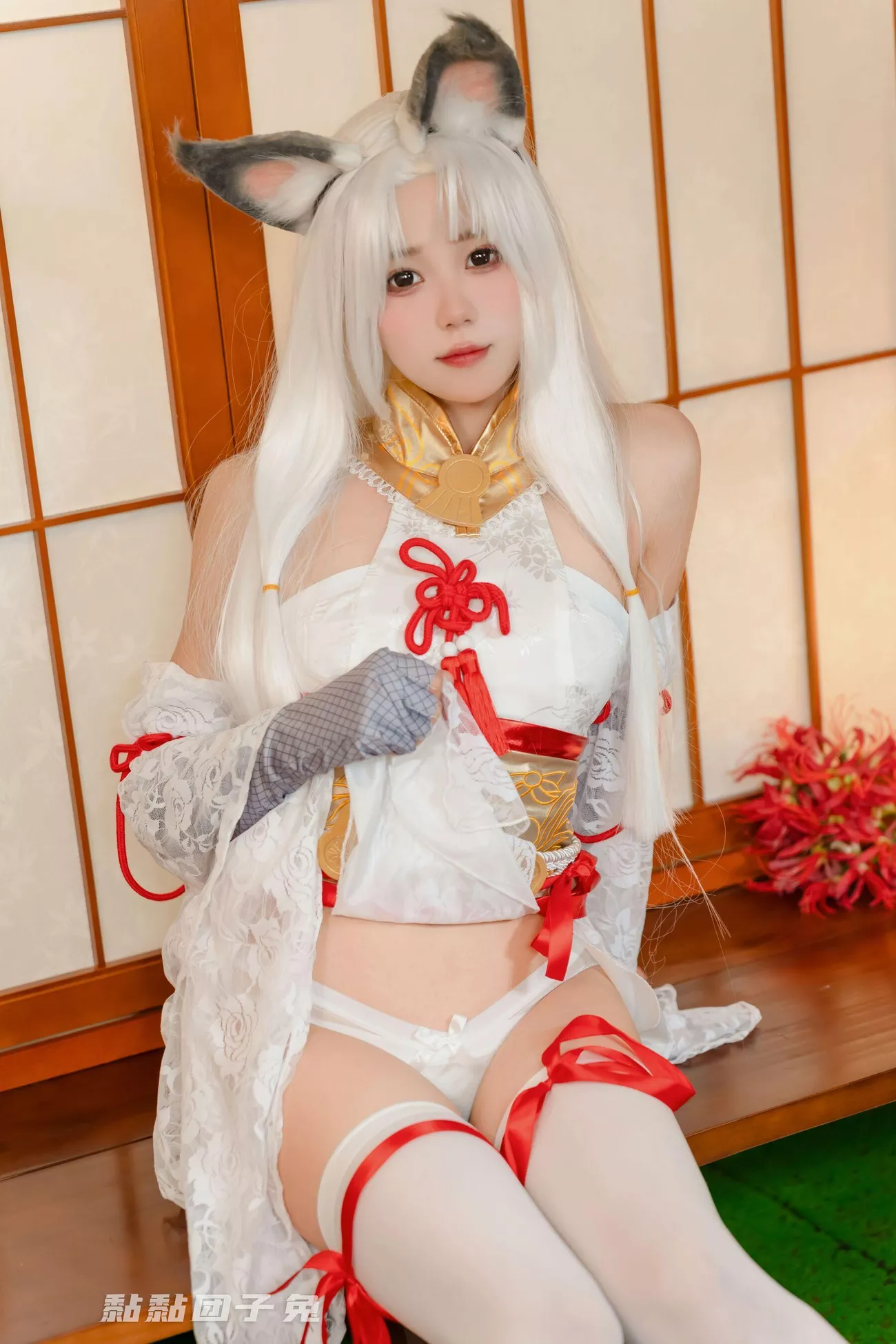 黏黏 高质摄影艺术 团子 兔《永劫胡桃》