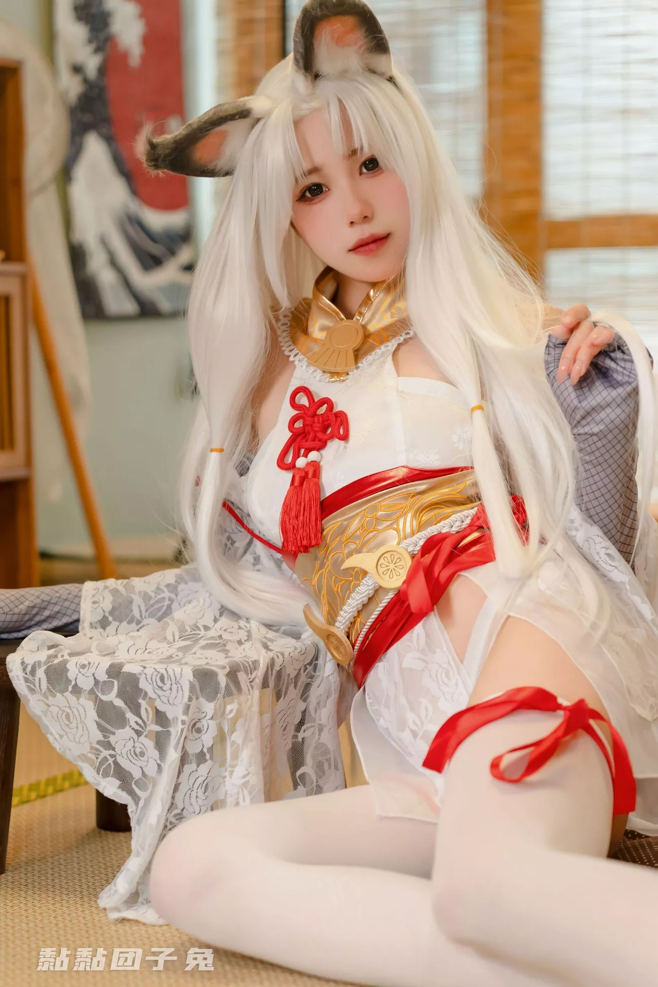黏黏 高质摄影艺术 团子 兔《永劫胡桃》