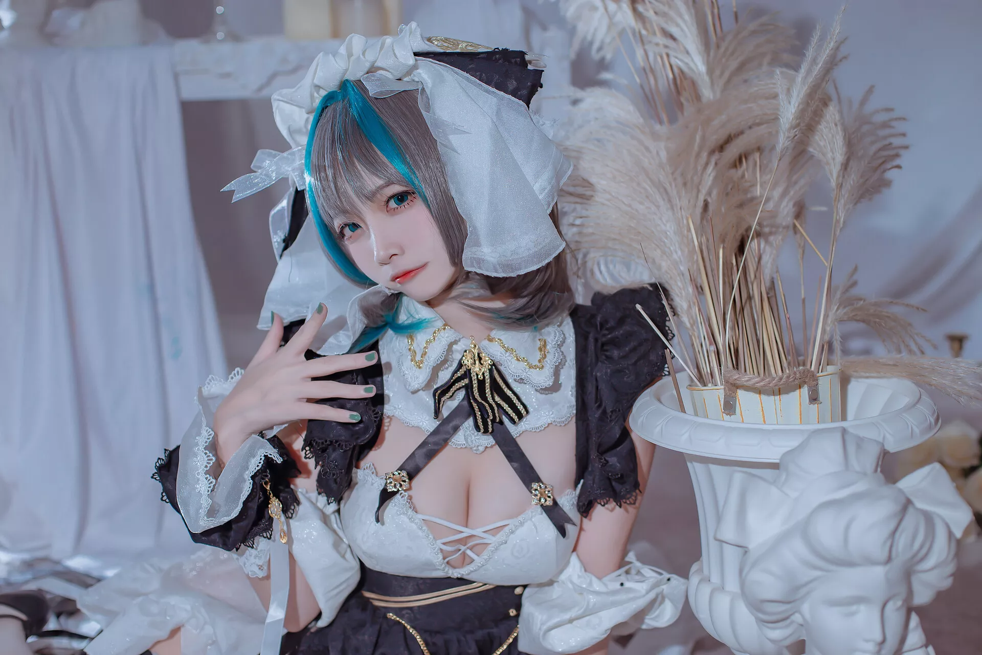 女神 Cheshire 柴郡 Maid 【二佐 Nisa】 Cosplay 福报