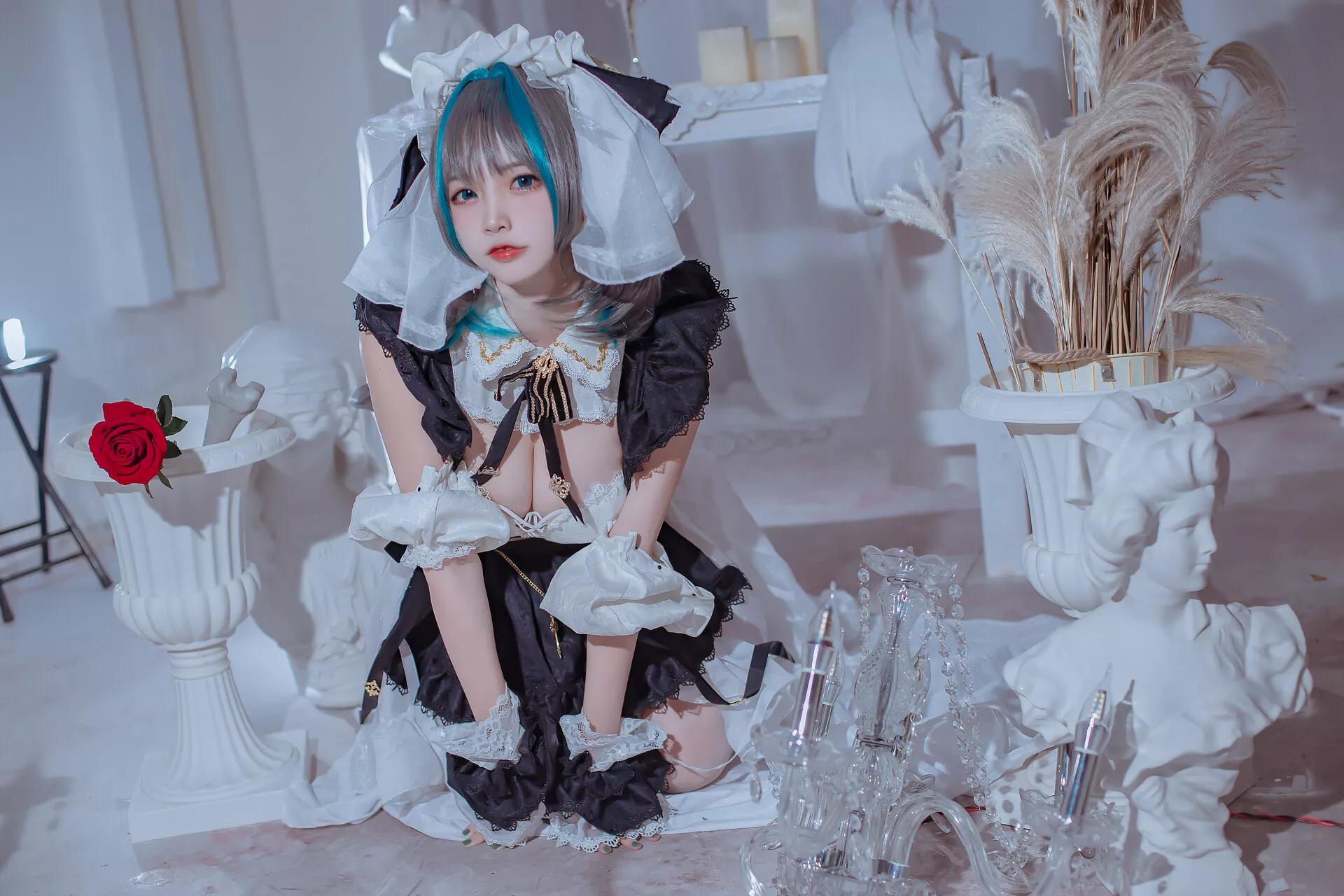 女神 Cheshire 柴郡 Maid 【二佐 Nisa】 Cosplay 福报