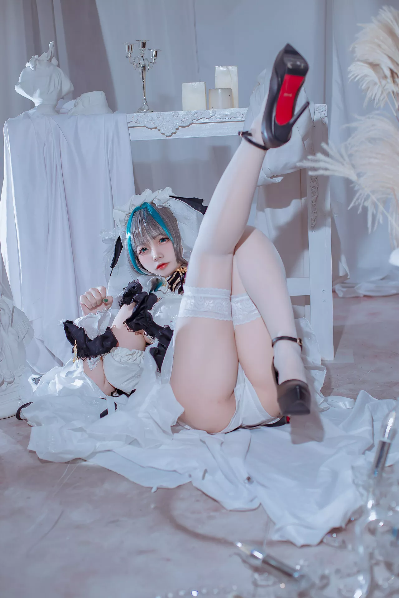 女神 Cheshire 柴郡 Maid 【二佐 Nisa】 Cosplay 福报