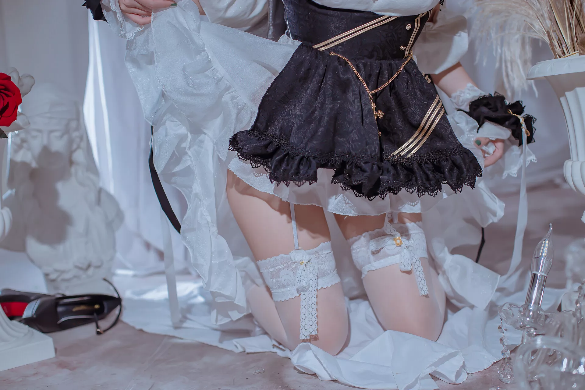 女神 Cheshire 柴郡 Maid 【二佐 Nisa】 Cosplay 福报