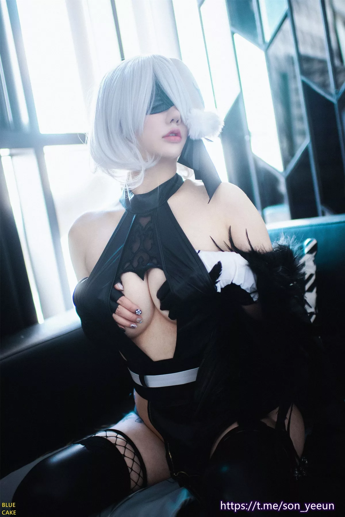 写真 蓝色蛋糕】 NieR YoRHa 全集修正 Yeeun【BLUECAKE No.2 2B 女神 高丽 Son