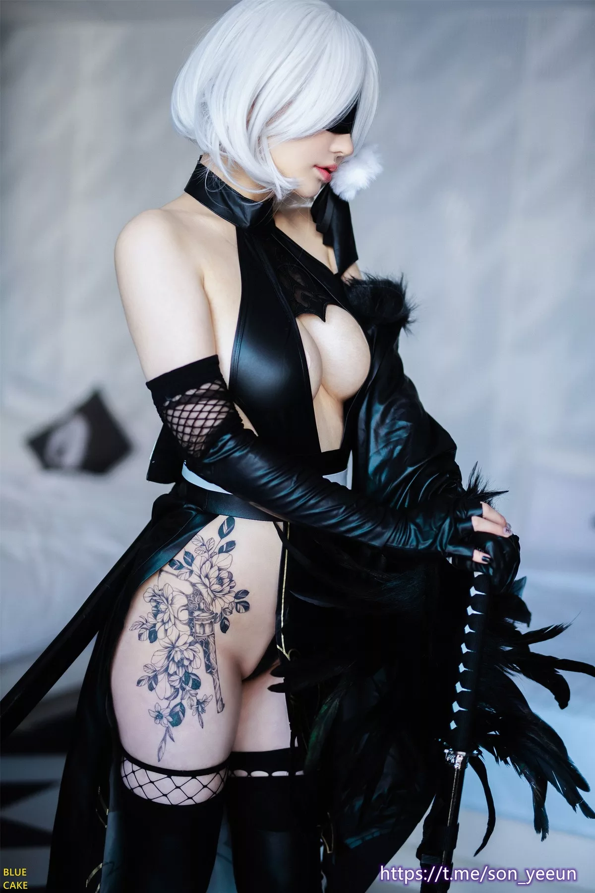 写真 蓝色蛋糕】 NieR YoRHa 全集修正 Yeeun【BLUECAKE No.2 2B 女神 高丽 Son