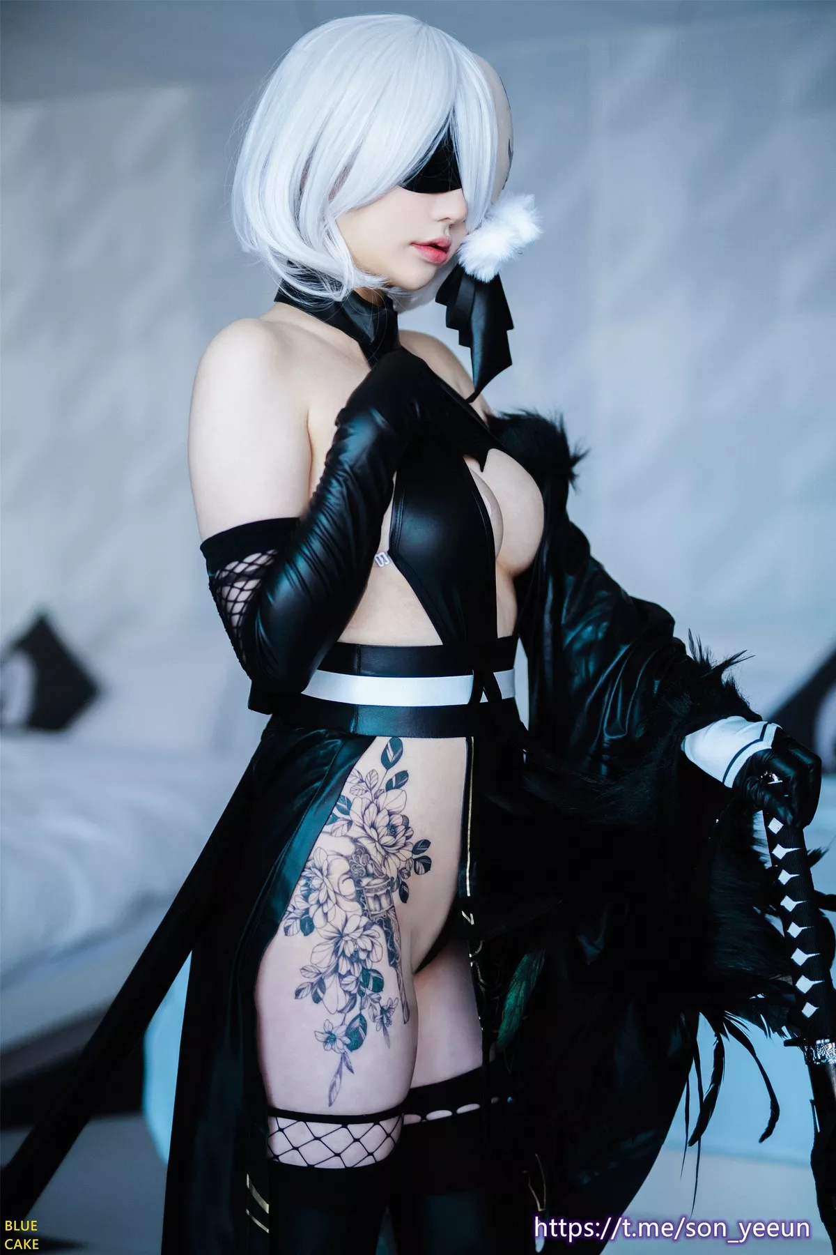 写真 蓝色蛋糕】 NieR YoRHa 全集修正 Yeeun【BLUECAKE No.2 2B 女神 高丽 Son