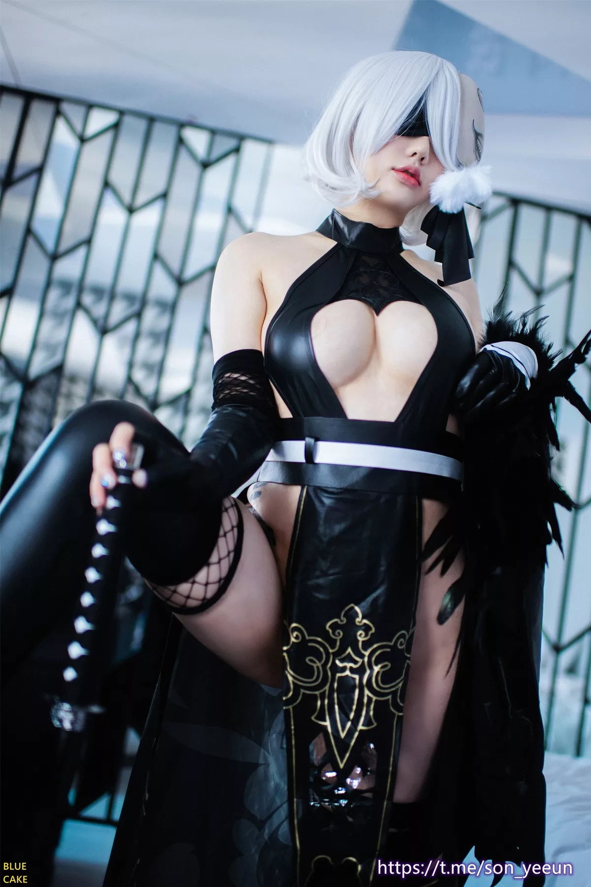 写真 蓝色蛋糕】 NieR YoRHa 全集修正 Yeeun【BLUECAKE No.2 2B 女神 高丽 Son