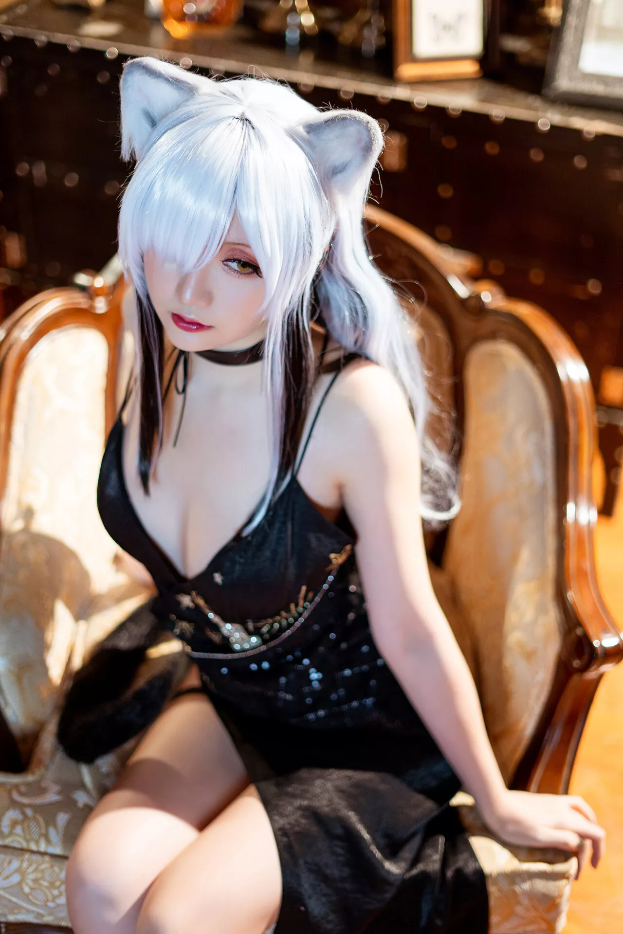 《黑》 Schwarz 【Hoshilily Arknights Cosplay 福利 美人 星之迟迟】
