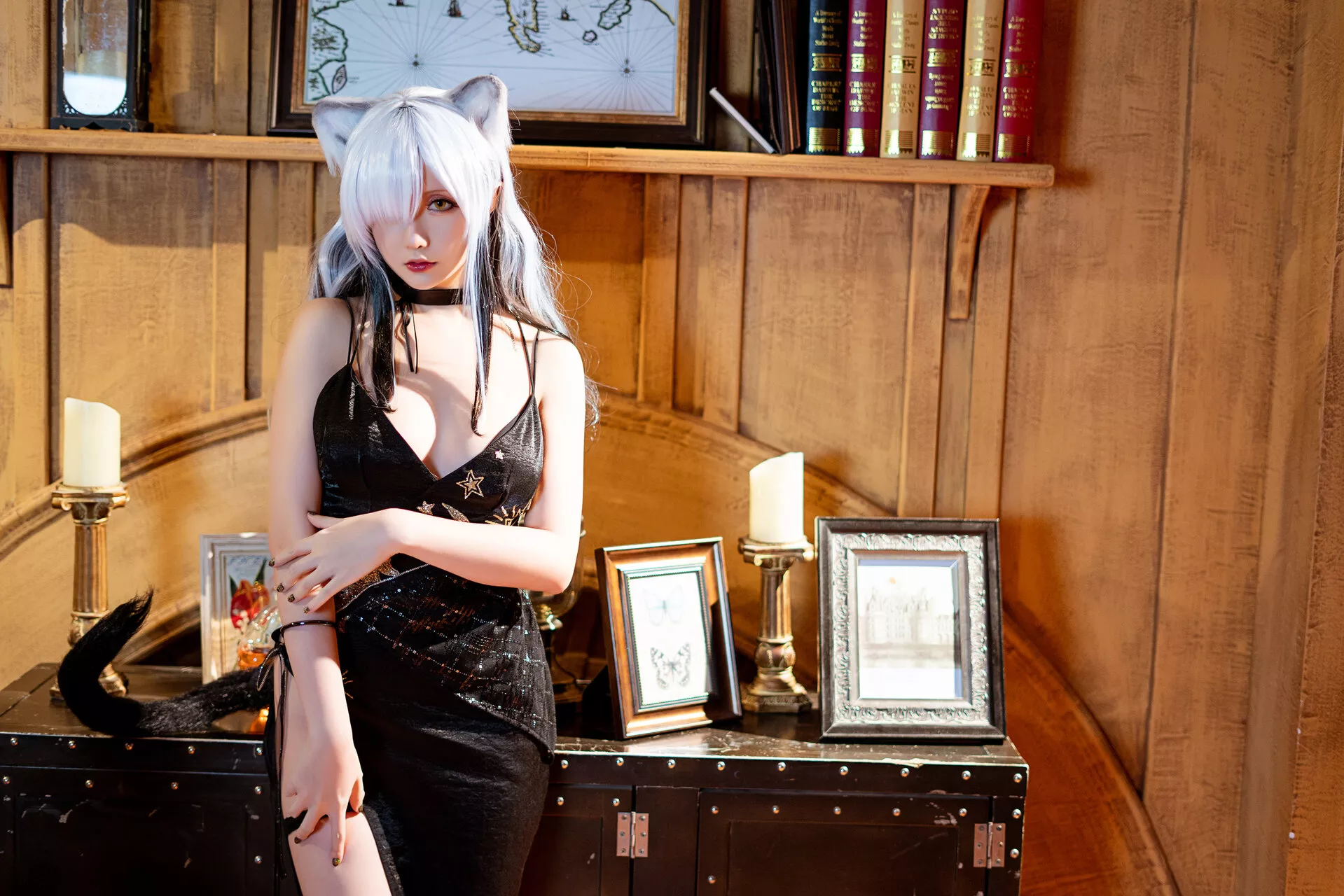 《黑》 Schwarz 【Hoshilily Arknights Cosplay 福利 美人 星之迟迟】