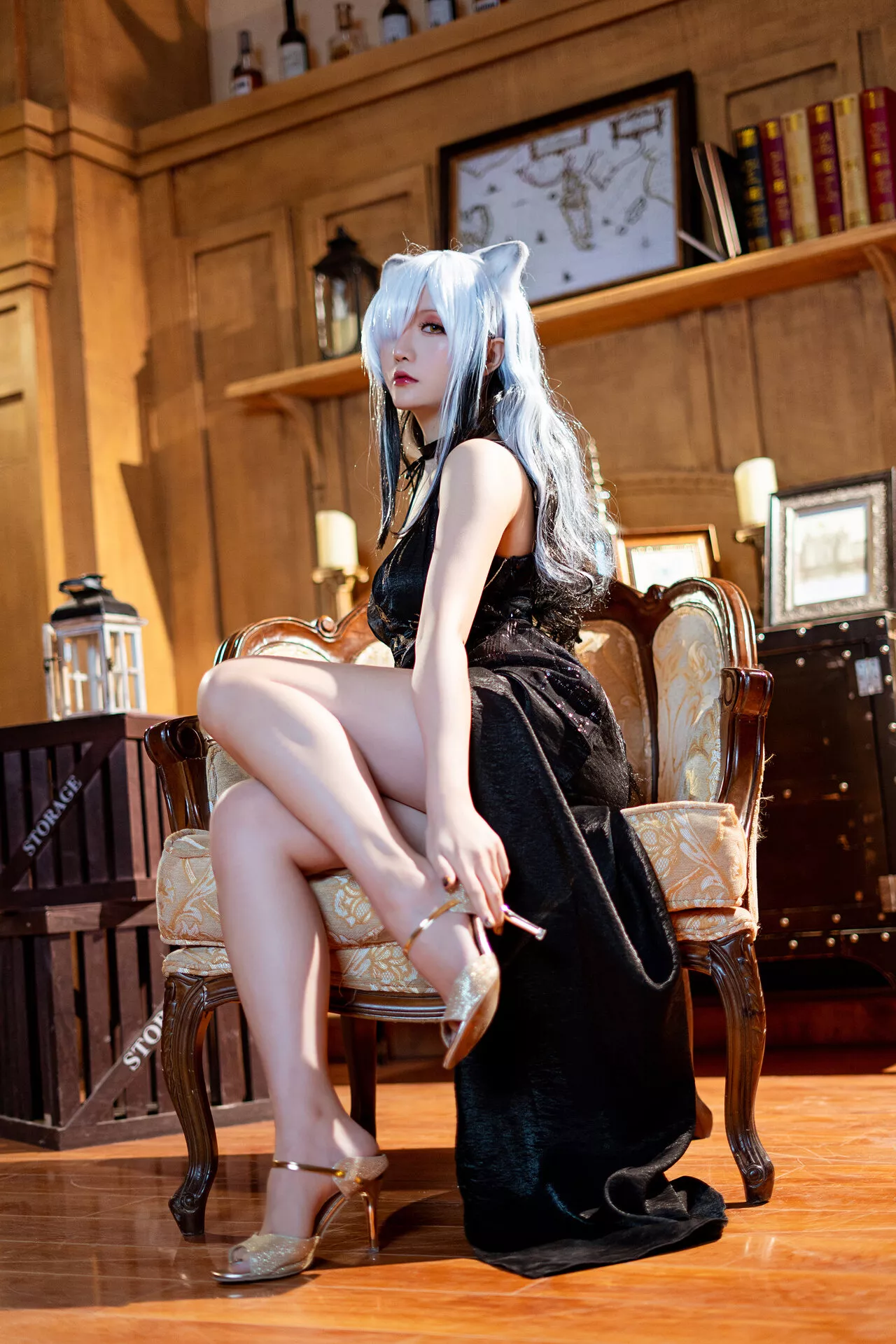 《黑》 Schwarz 【Hoshilily Arknights Cosplay 福利 美人 星之迟迟】