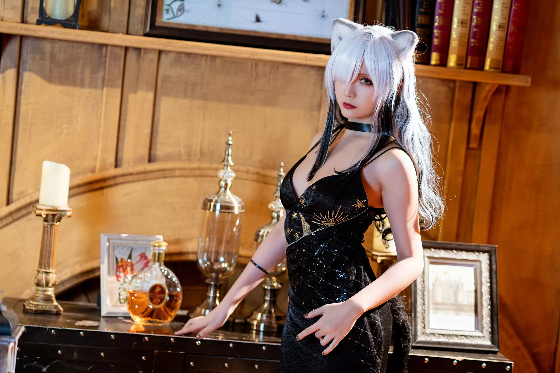 《黑》 Schwarz 【Hoshilily Arknights Cosplay 福利 美人 星之迟迟】
